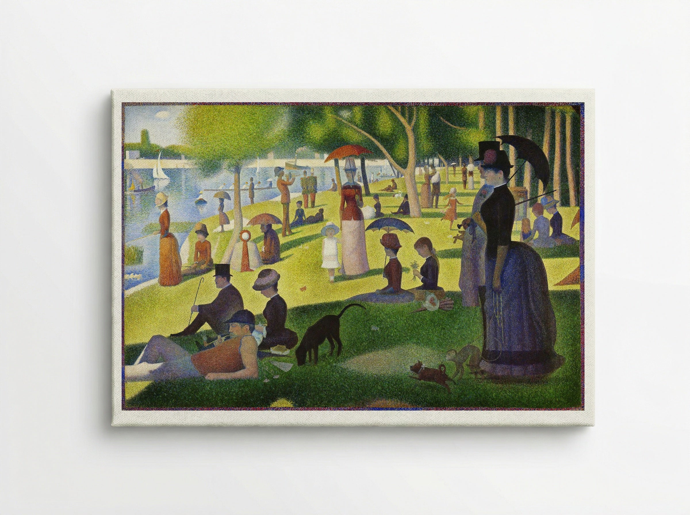 A Sunday on La Grande Jatte - Georges Seurat - Canvas