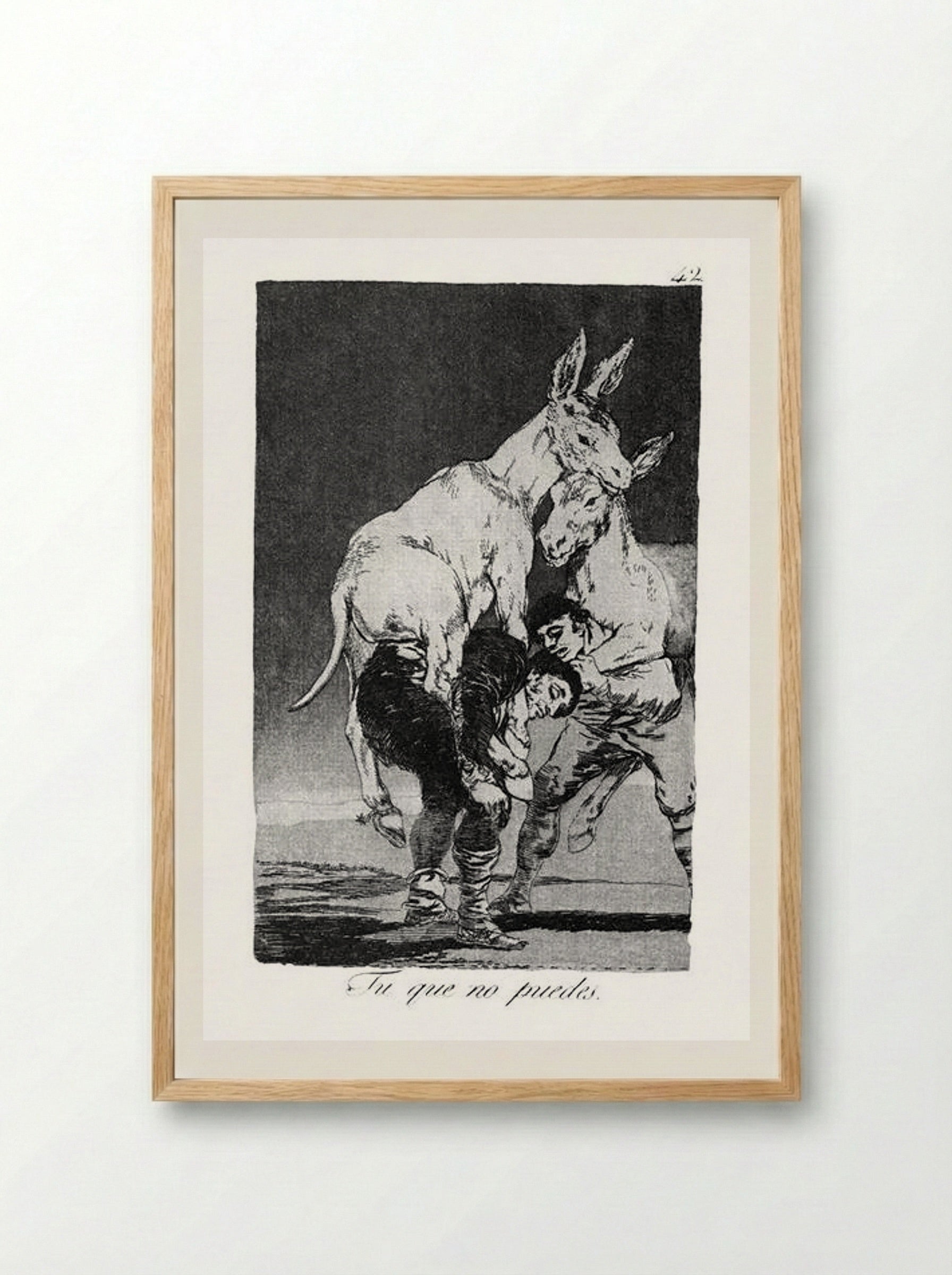 They Who Cannot - Francisco Goya - Framed Print Wood