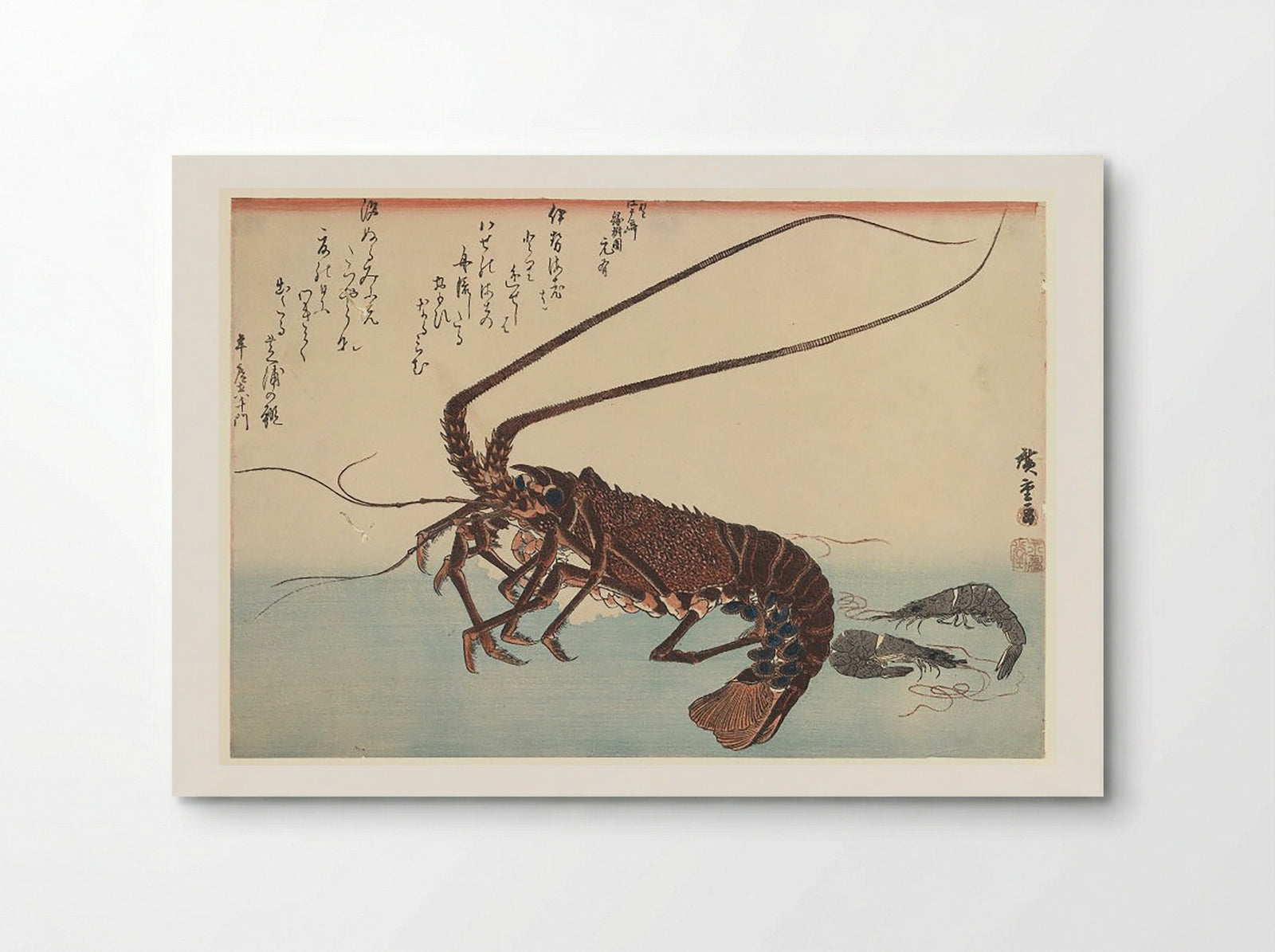 Crayfish and Two Shrimps - Katsushika Hokusai