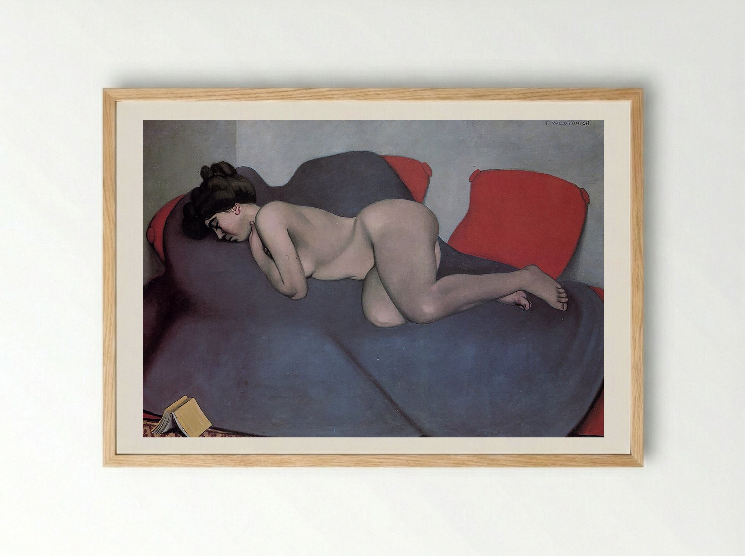 Le Sommeil (Sleeping Woman) - Félix Vallotton - Framed Print Wood