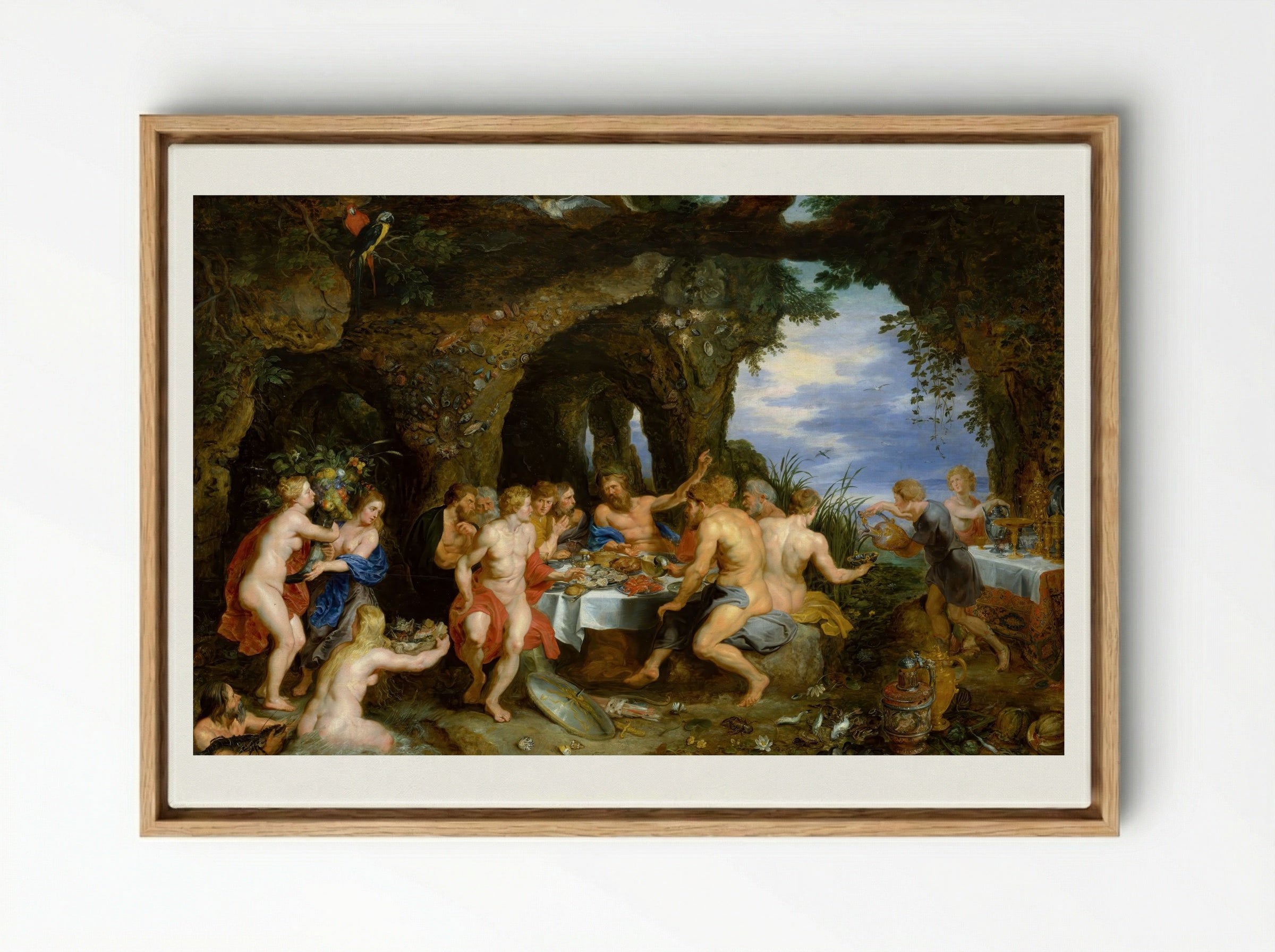 The Feast of Achelous - Peter Paul Rubens - Framed Canvas Wood