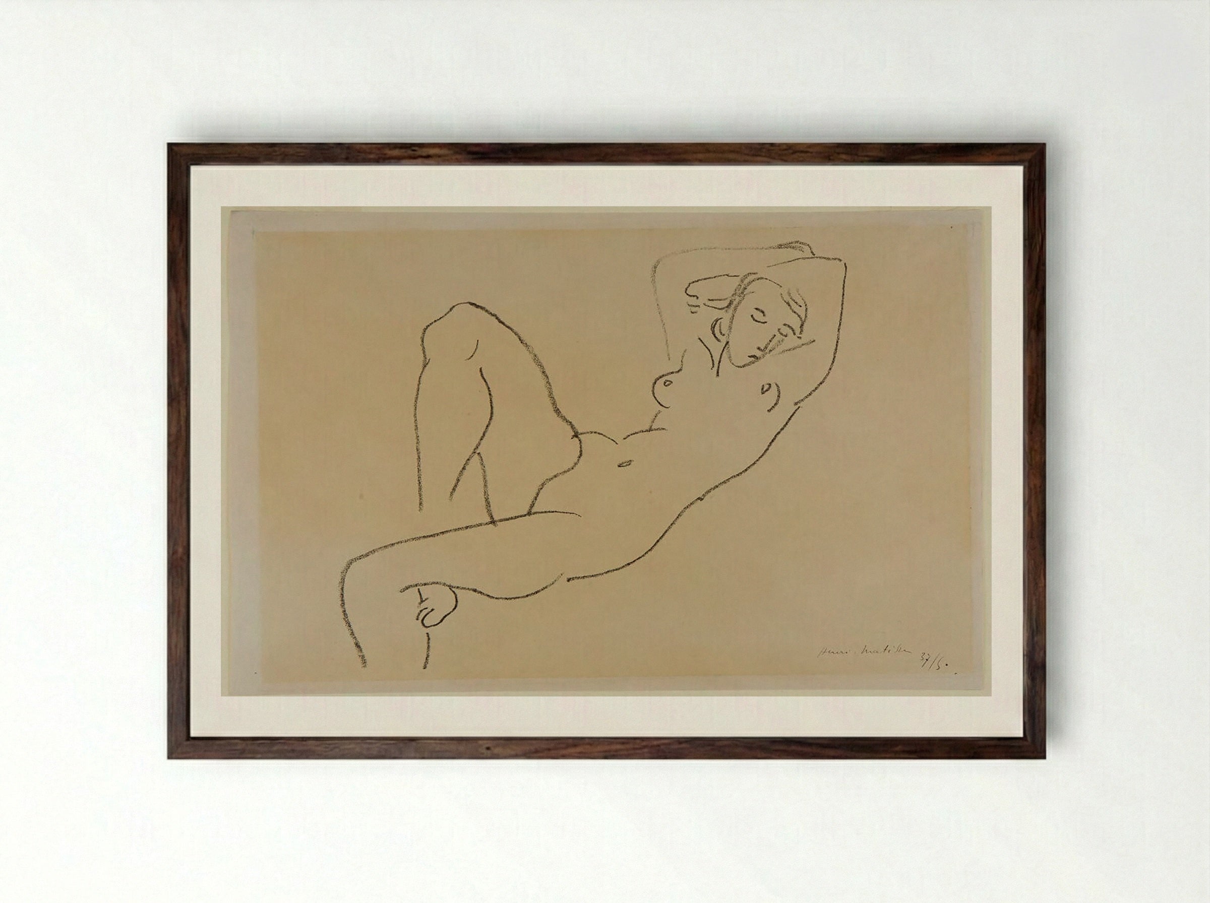 Night - Henri Matisse - Framed Print Dark Wood