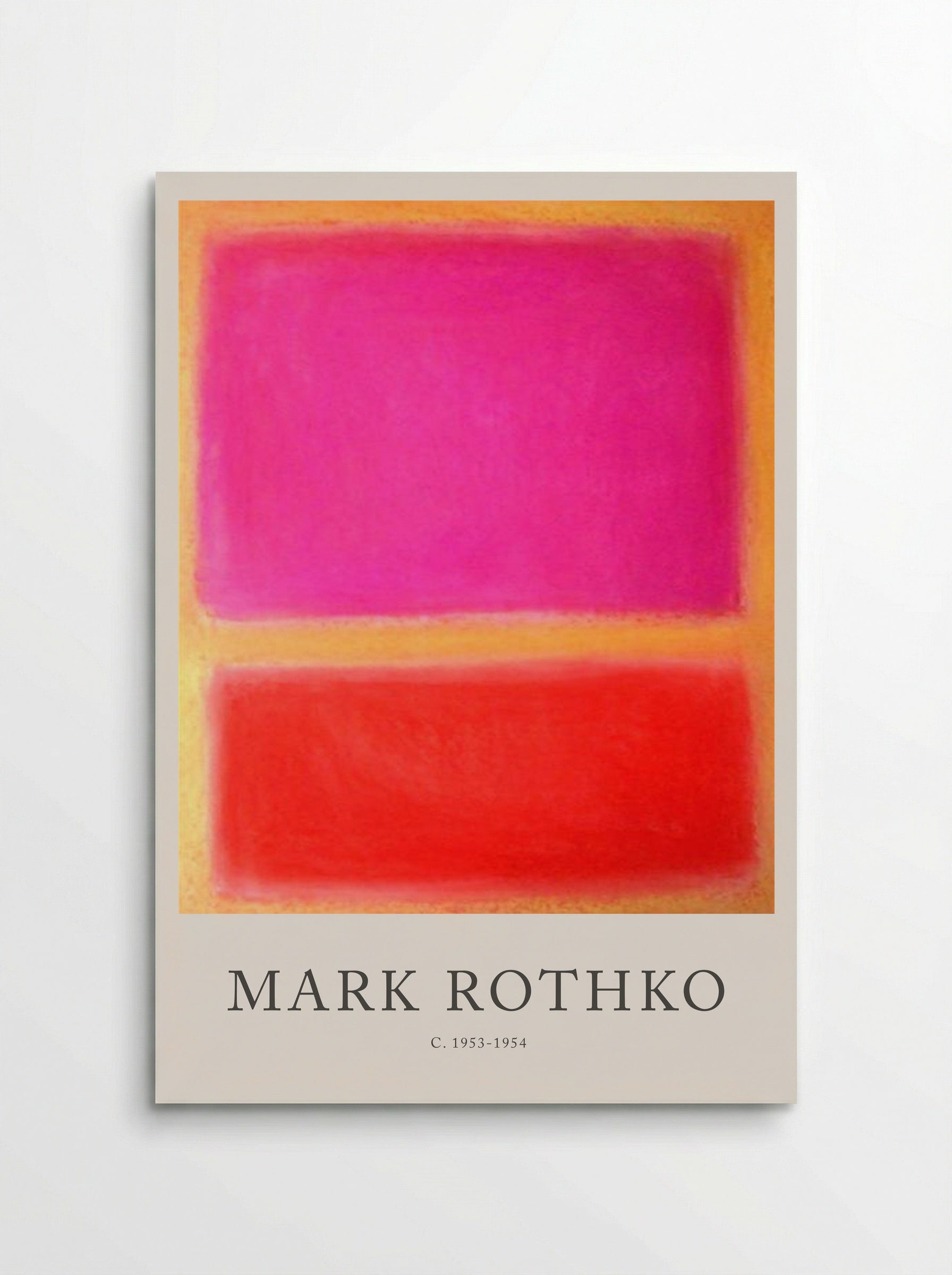 Untitled (Pink and Red Rectangles) - Mark Rothko - Poster