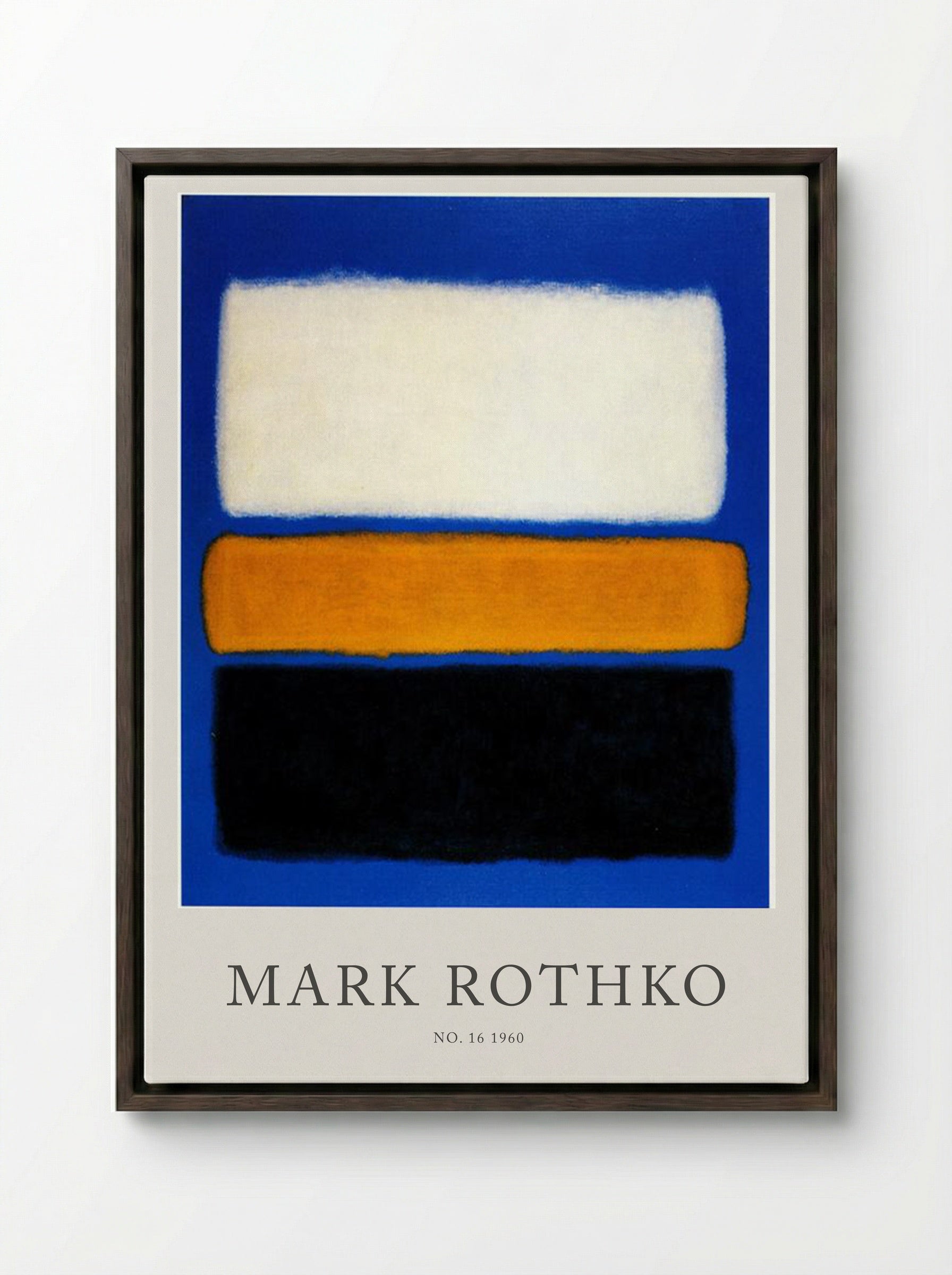 No. 16 - Mark Rothko - Framed Canvas Dark Wood