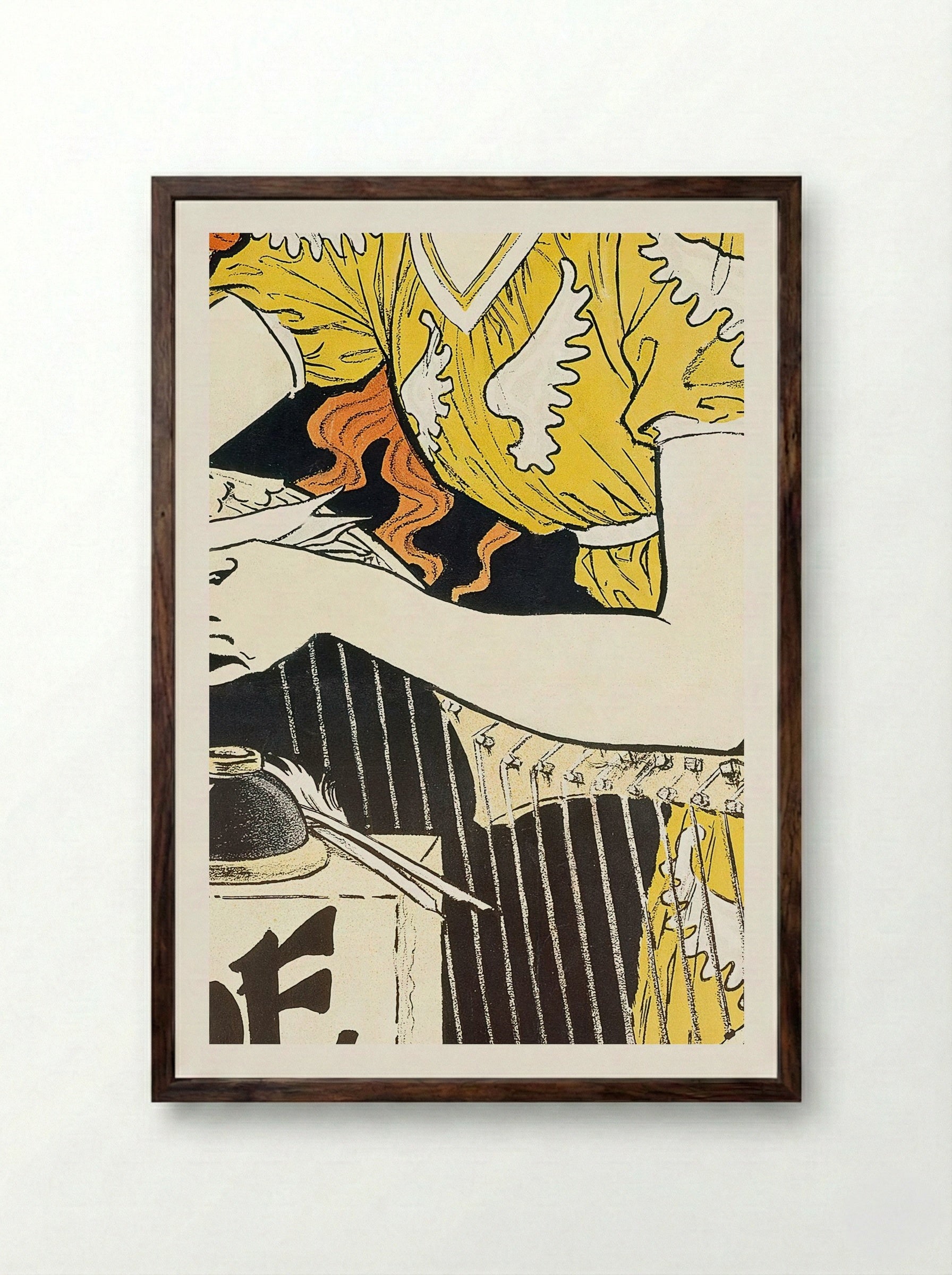 Encre L. Marquet - Eugène Grasset - Framed Print Dark Wood