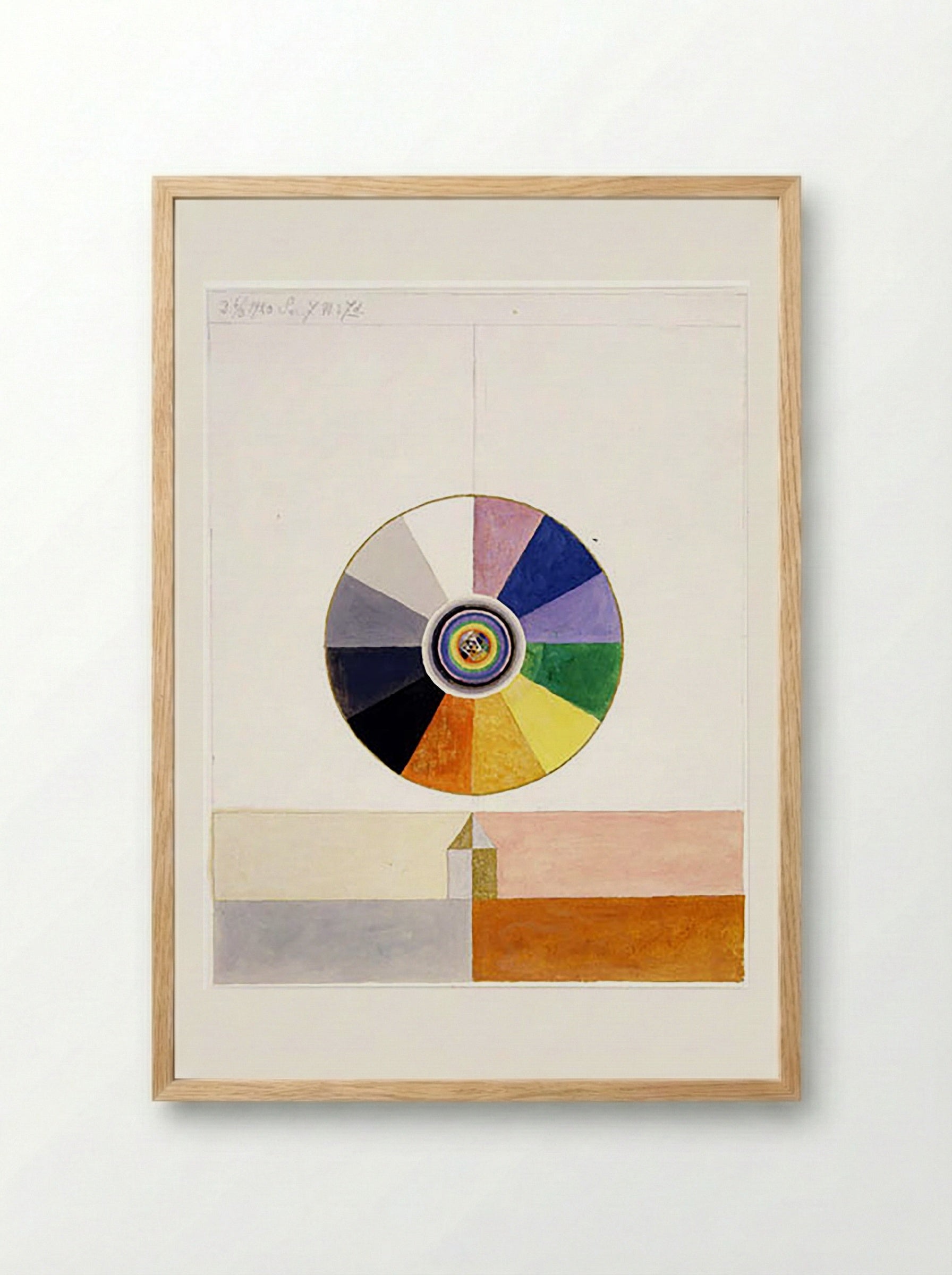 Series VII, No. 7d - Hilma af Klint - Framed Print Wood