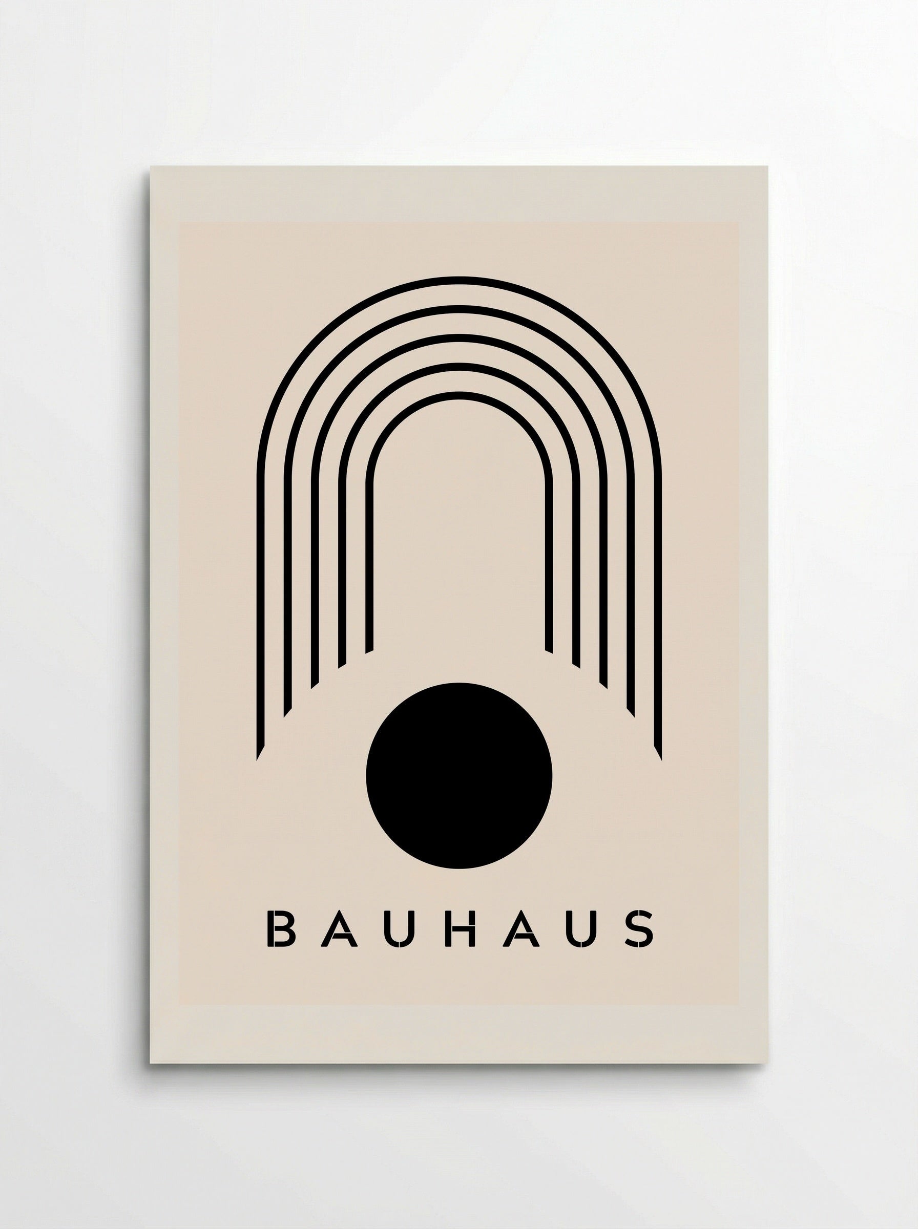 Bauhaus Geometric Eclipse - Poster
