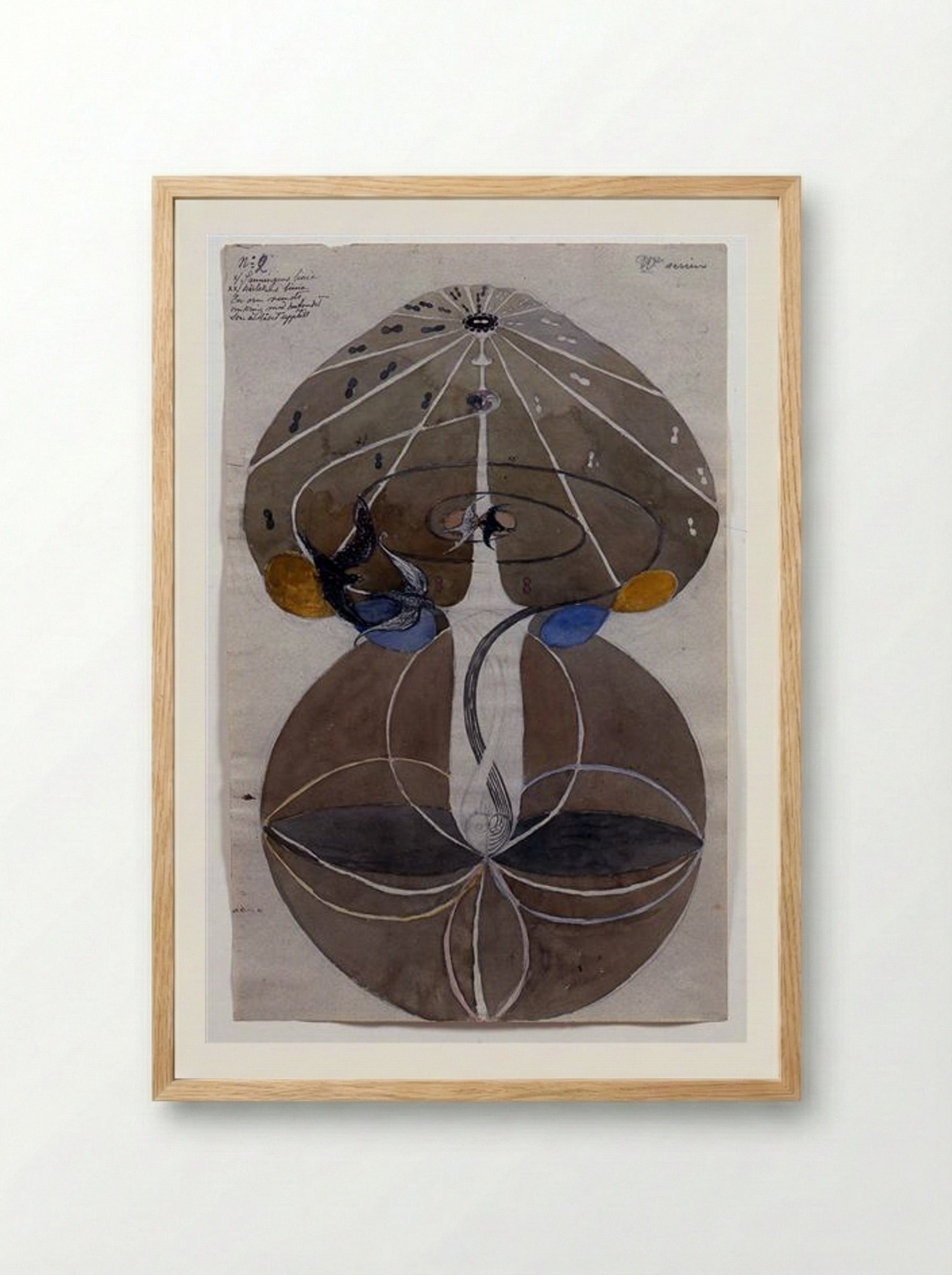 Tree of Knowledge No. 2, Series W - Hilma af Klint - Framed Print Wood