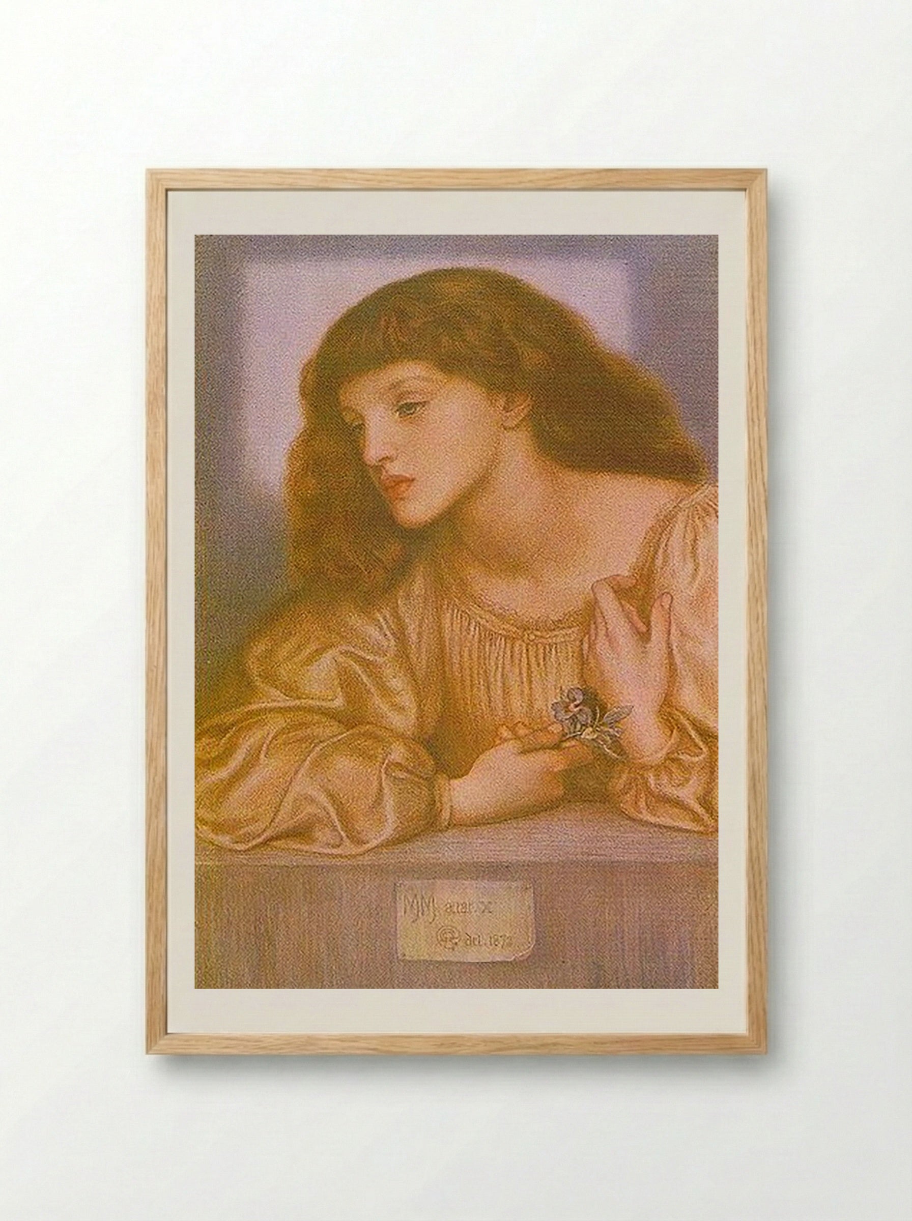 La Belle Iseult - May Morris - Framed Print Wood