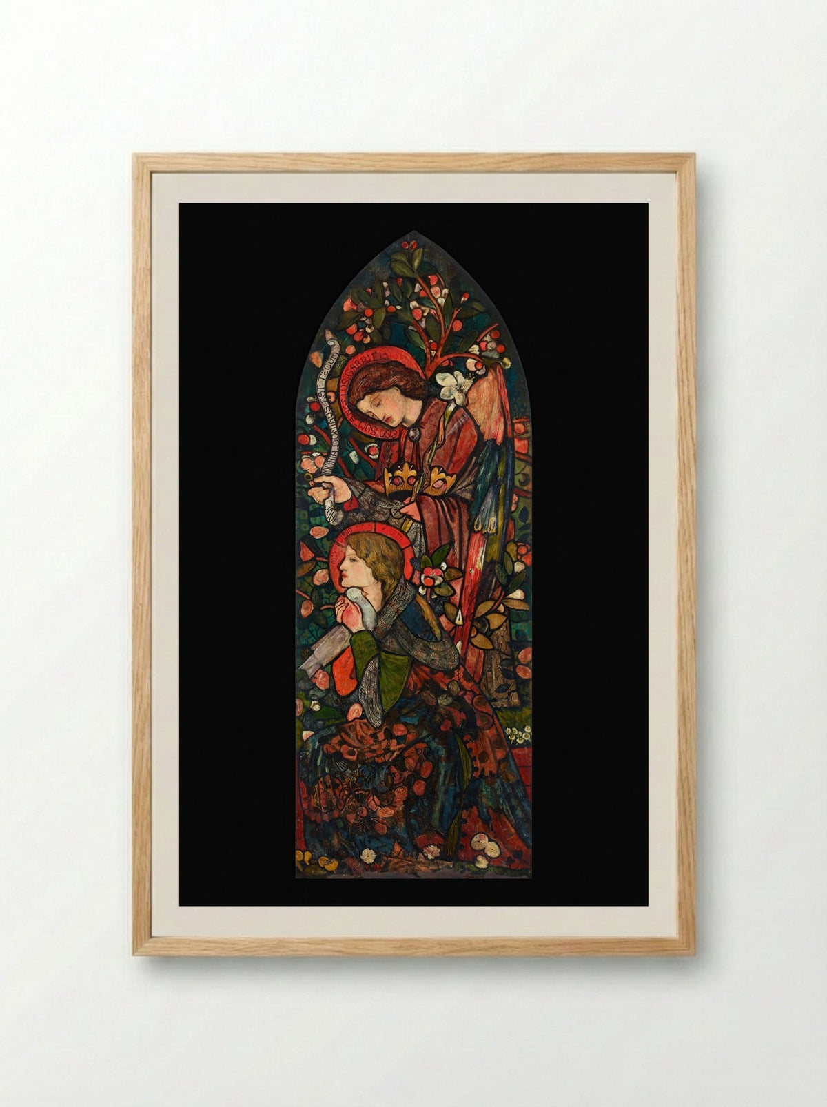 The Annunciation - Sir Edward Burne-Jones - Framed Print Wood