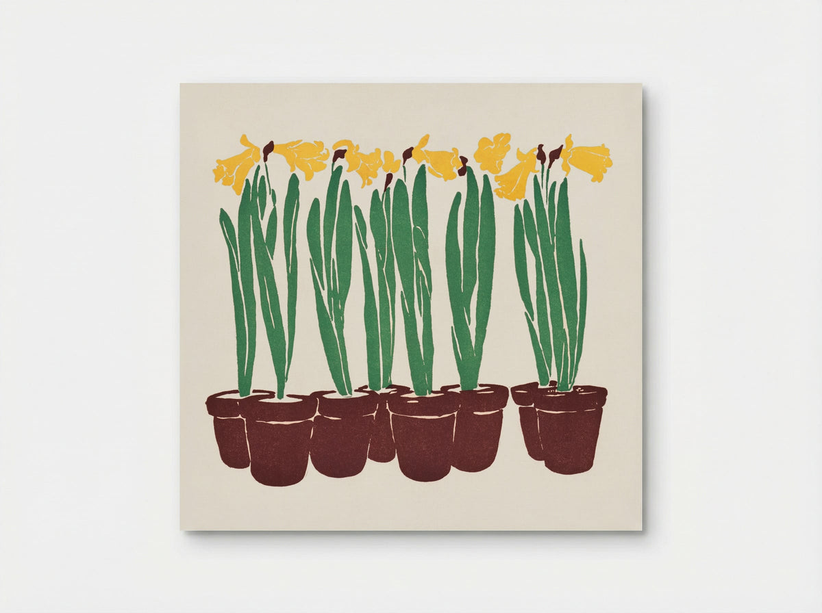 Daffodils in Pots - Edward Penfield - Poster