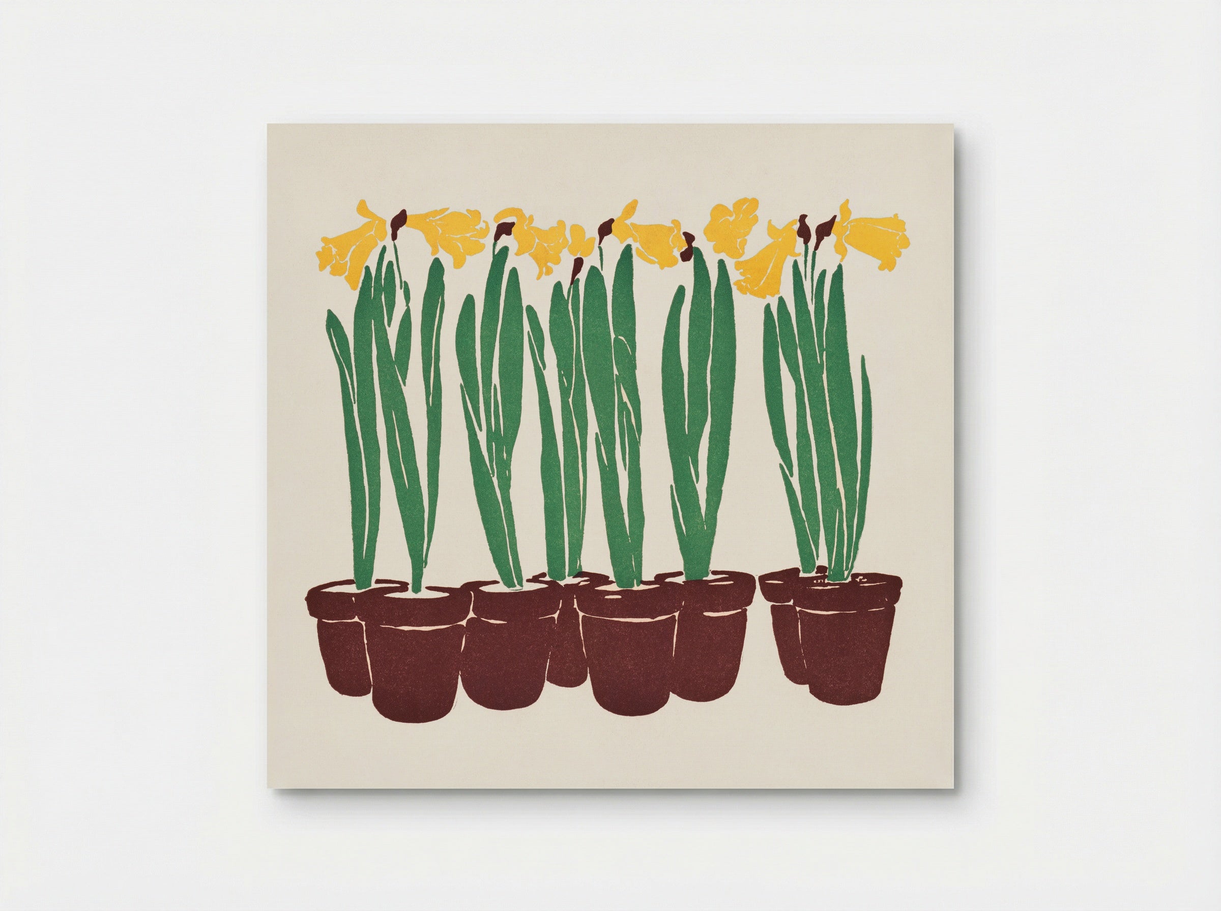 Daffodils in Pots - Edward Penfield - Poster