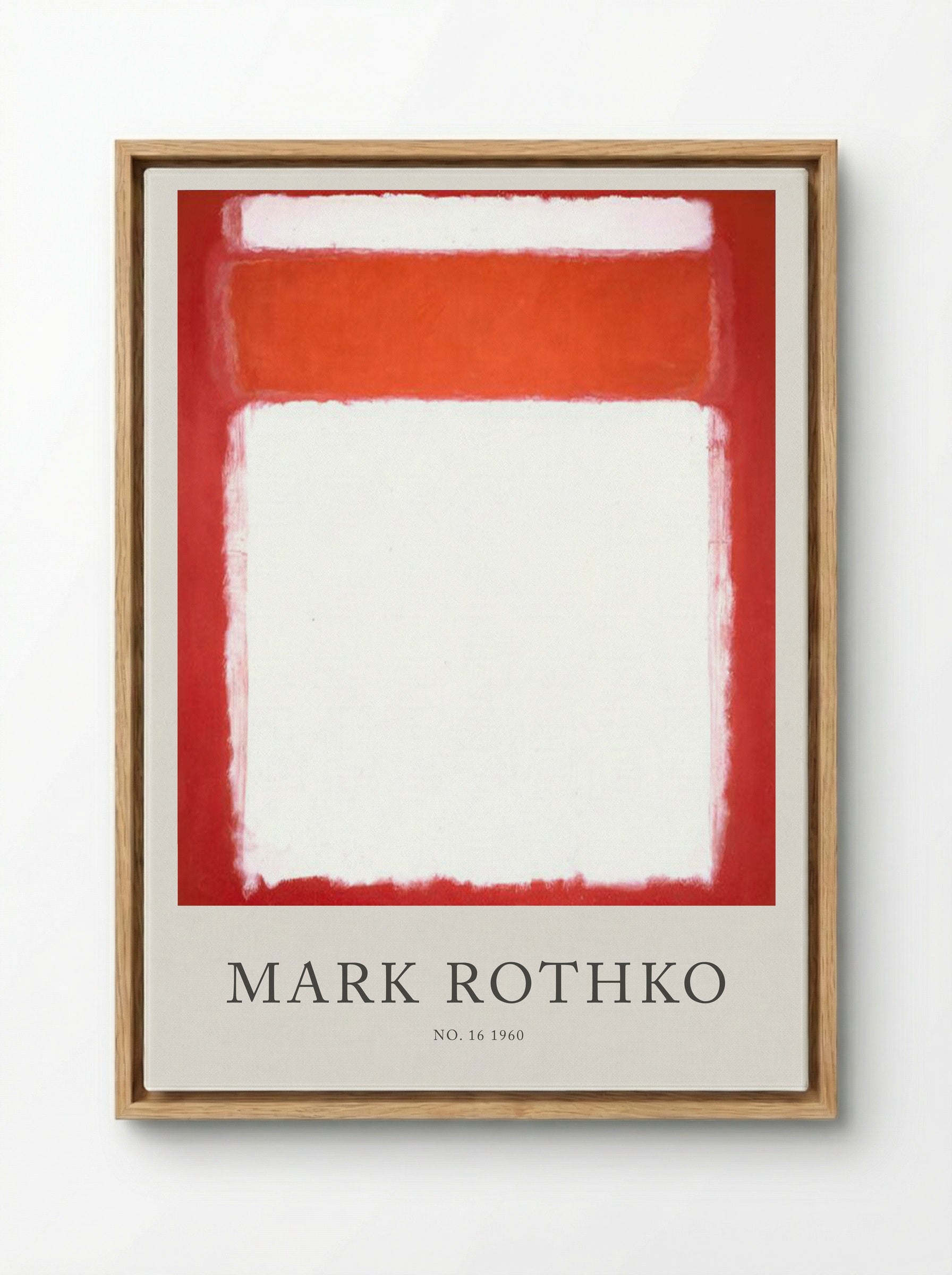 No. 16 - Mark Rothko - Framed Canvas Wood