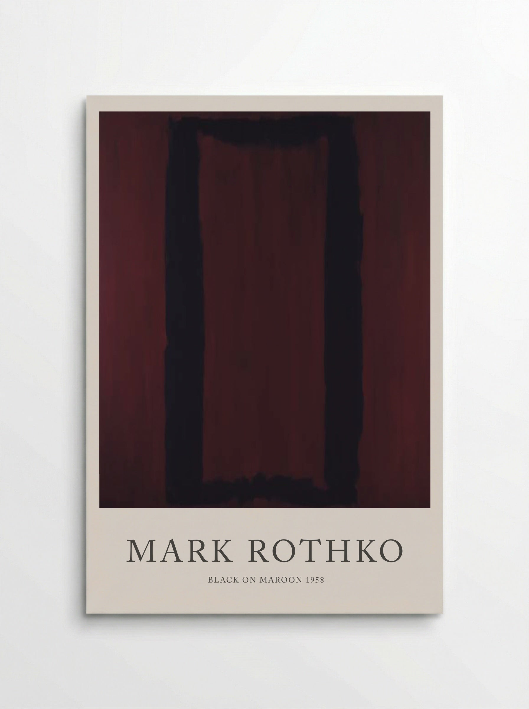 Black on Maroon - Mark Rothko - Poster