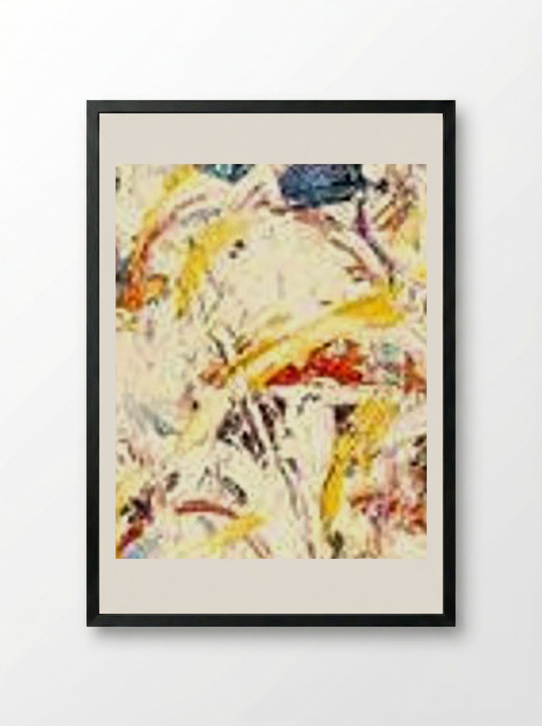 Shimmering Substance - Jackson Pollock - Framed Print Black