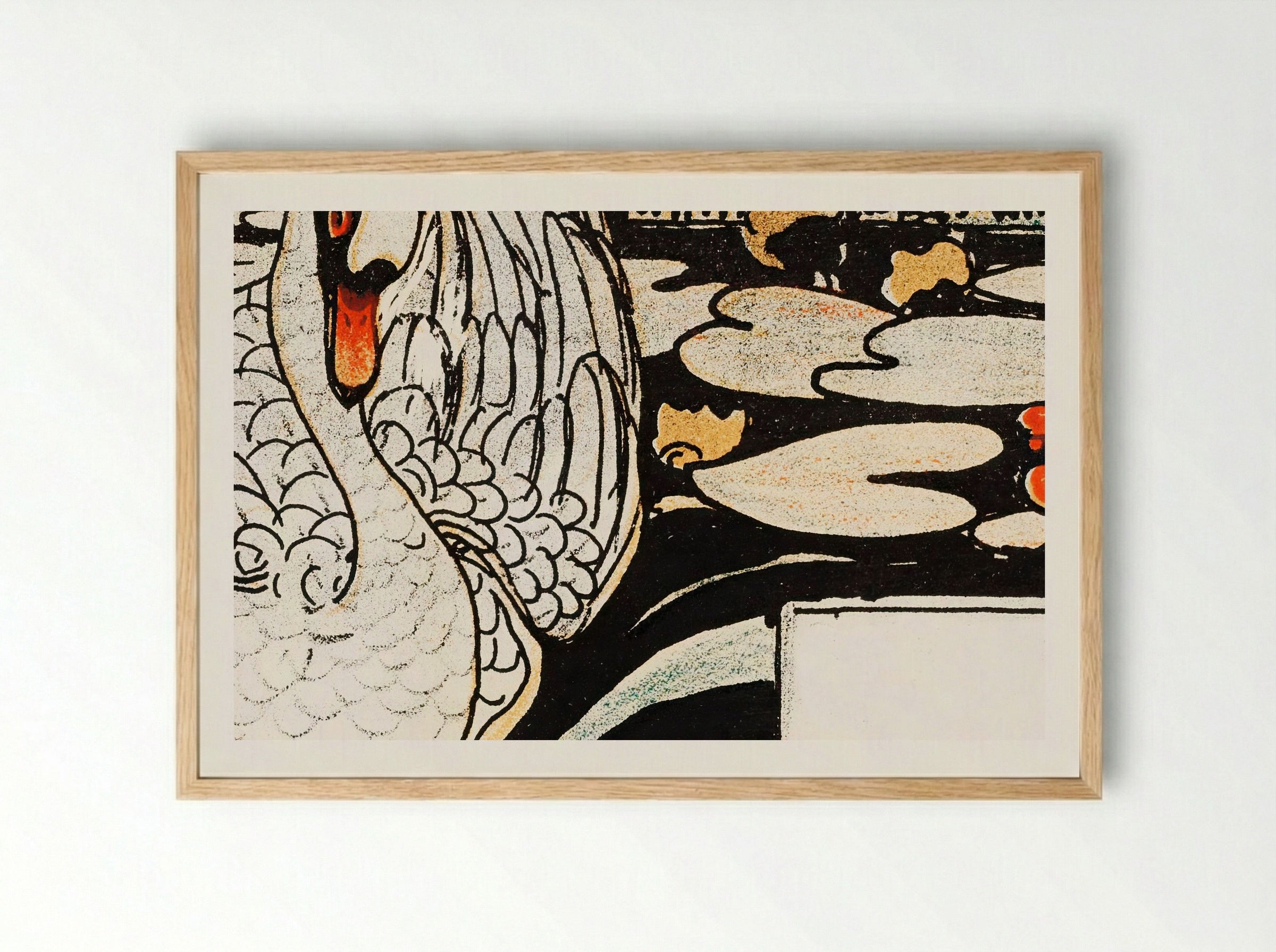 Het leelijke jonge eendje (The Ugly Duckling) - Theo van Hoytema - Framed Print Wood
