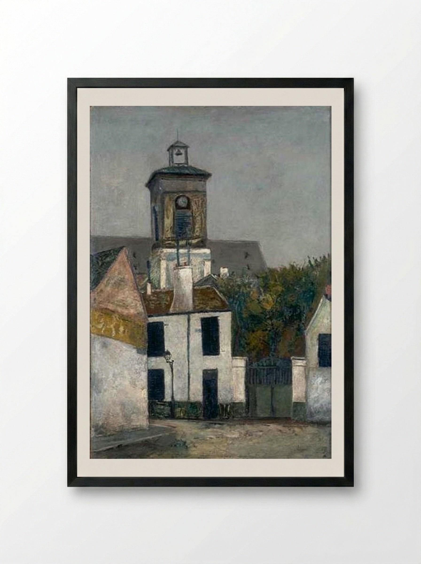 Church of Saint-Marguerite in Paris - Maurice Utrillo - Framed Print Black
