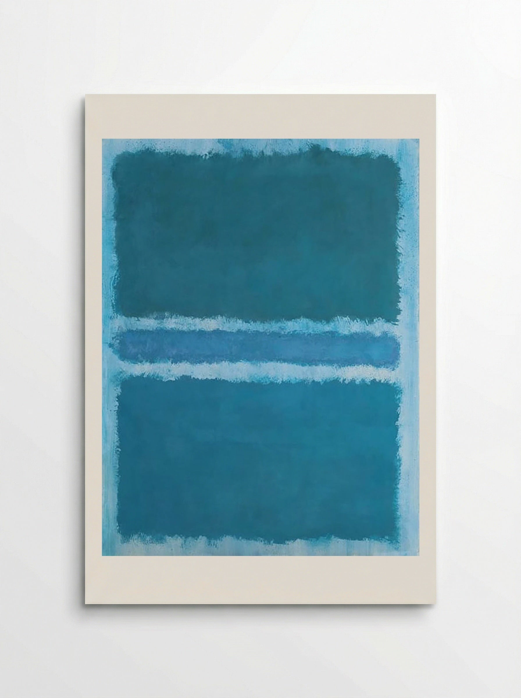 Untitled (Blue, Divided by Blue) - Mark Rothko - Poster