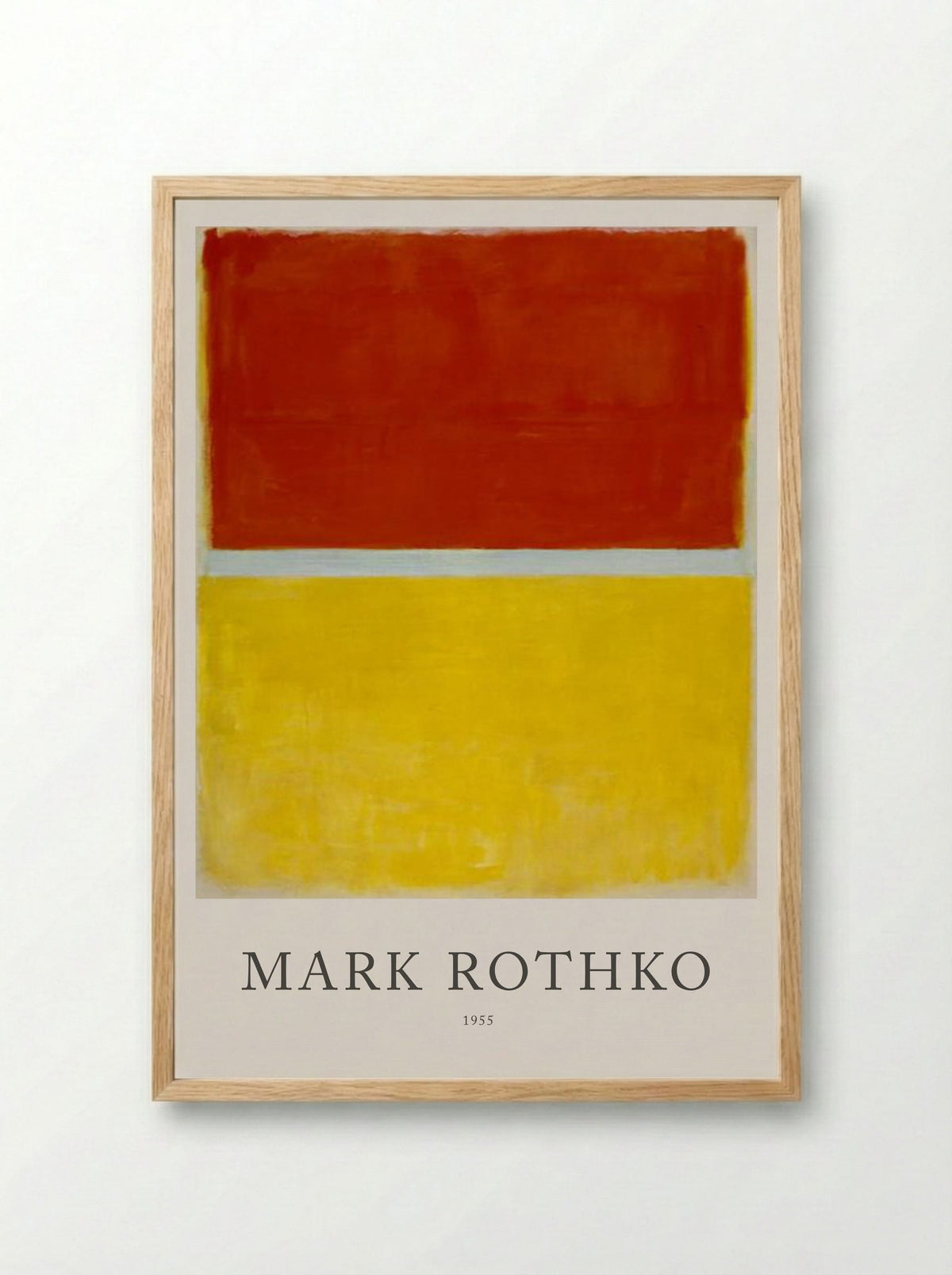 Untitled (Red and Yellow) - Mark Rothko - Framed Print Wood