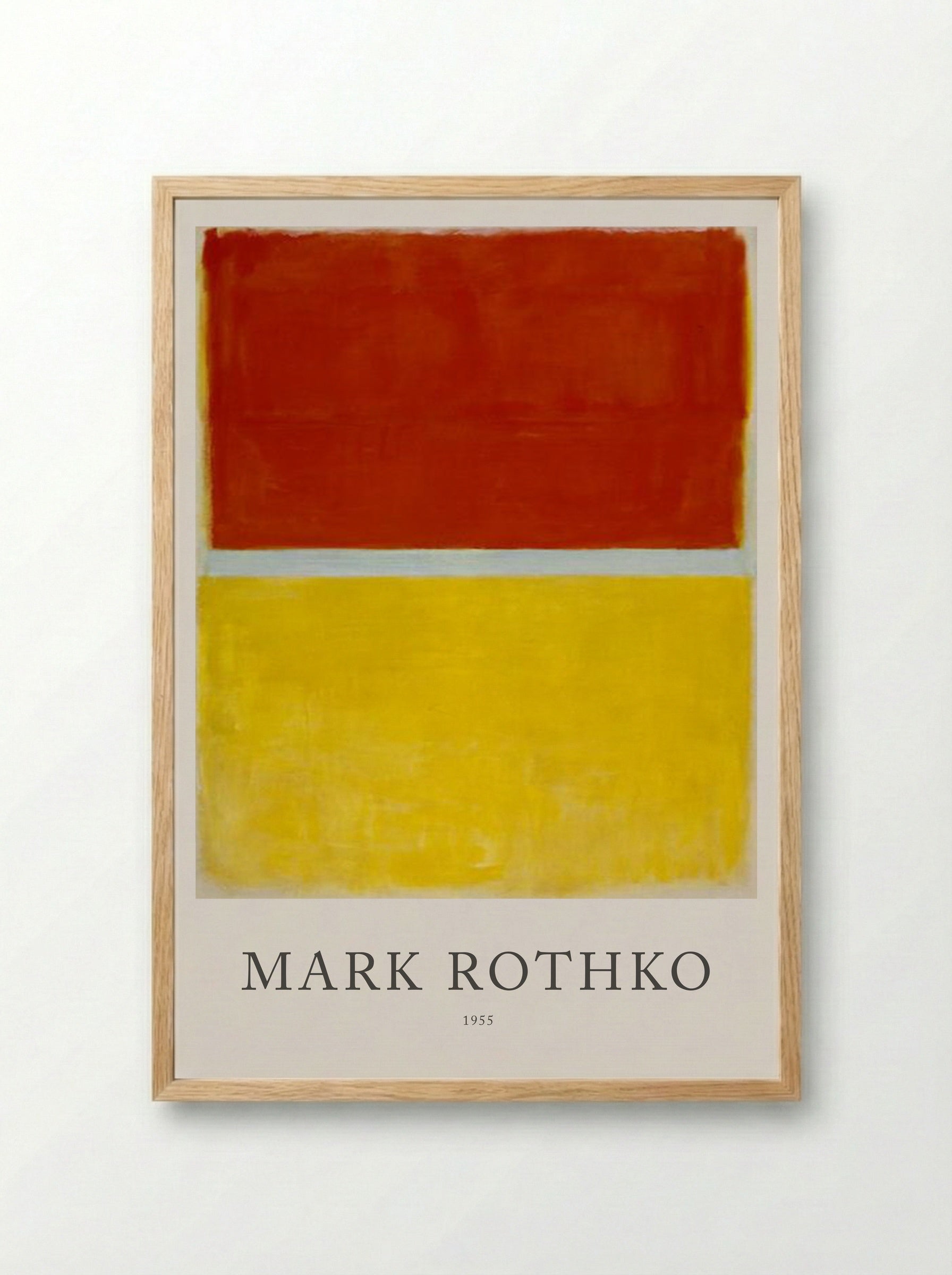 Untitled (Red and Yellow) - Mark Rothko - Framed Print Wood