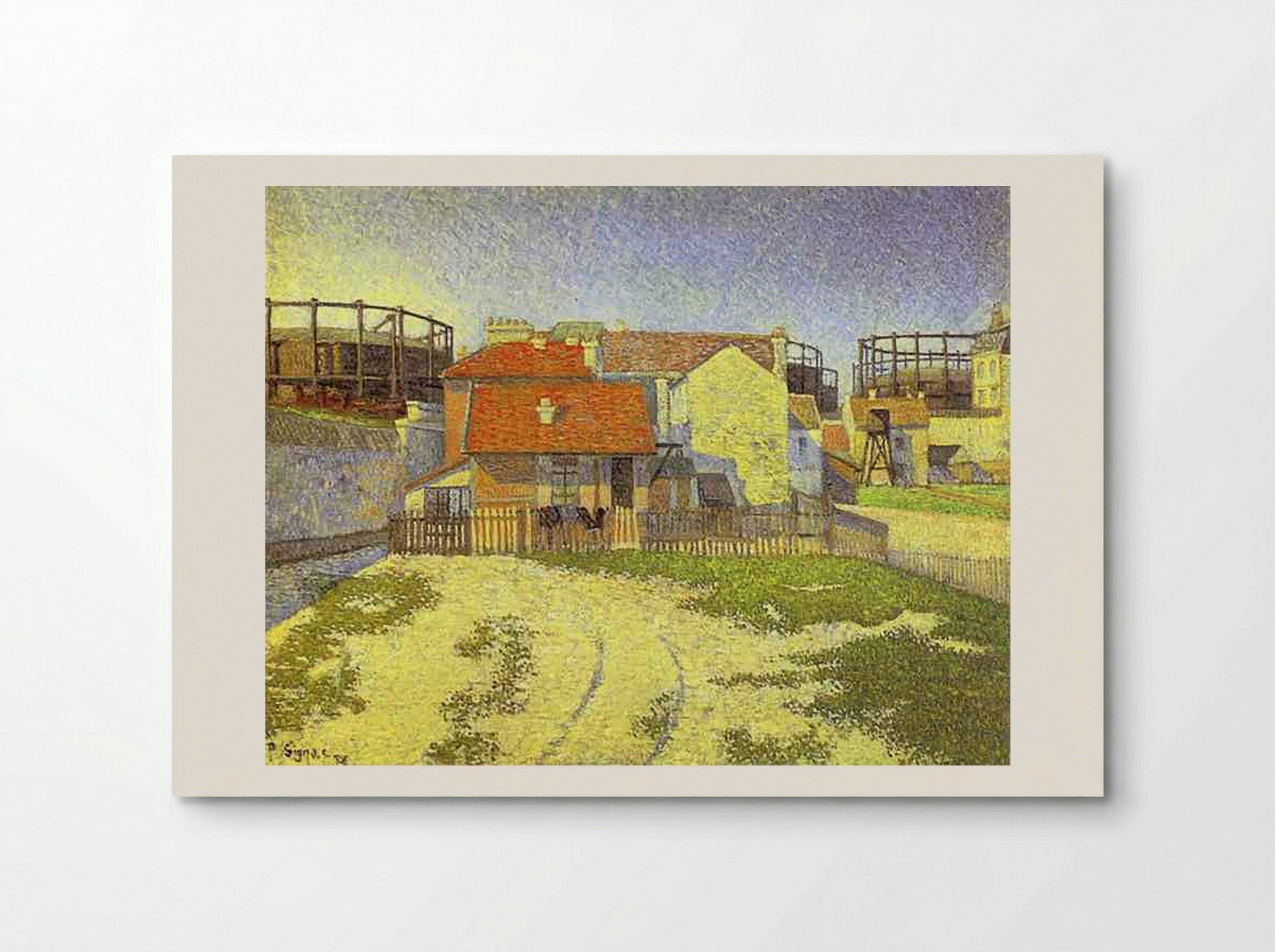 Gasometers at Clichy - Paul Signac - Poster