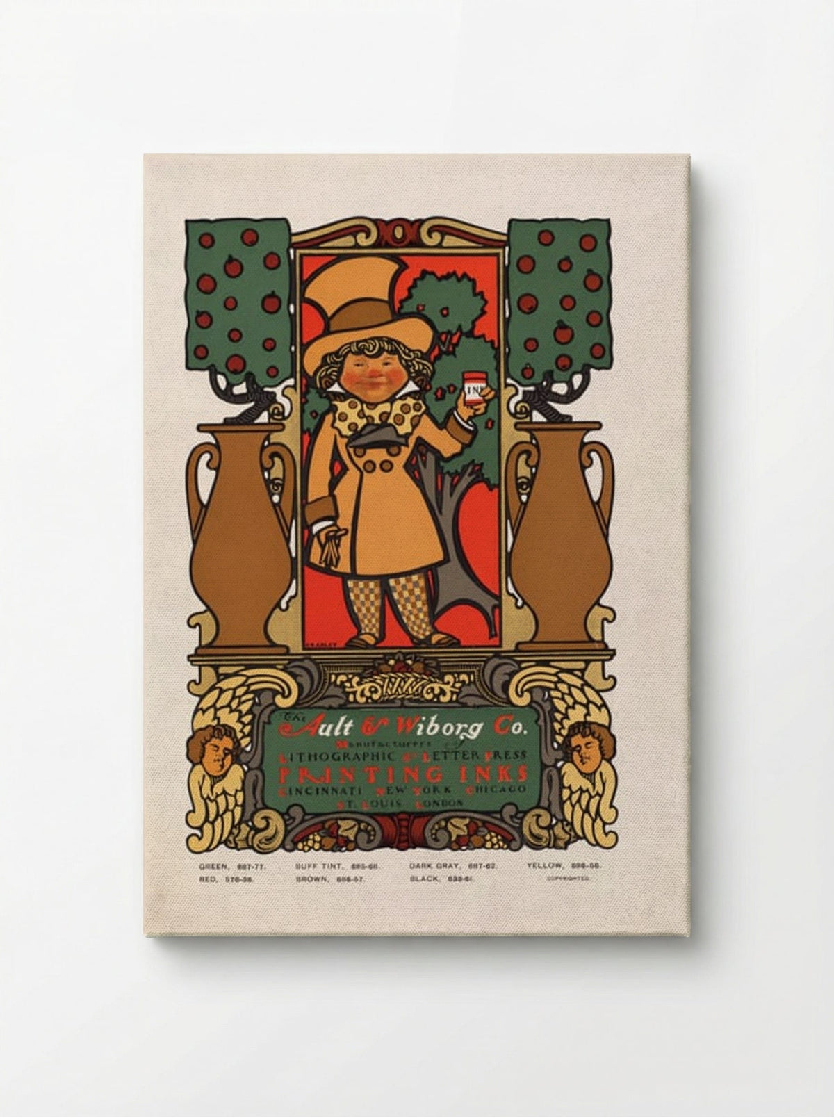 The Ault & Wiborg Co. (Printing Inks Advertisement) - Will H. Bradley - Canvas
