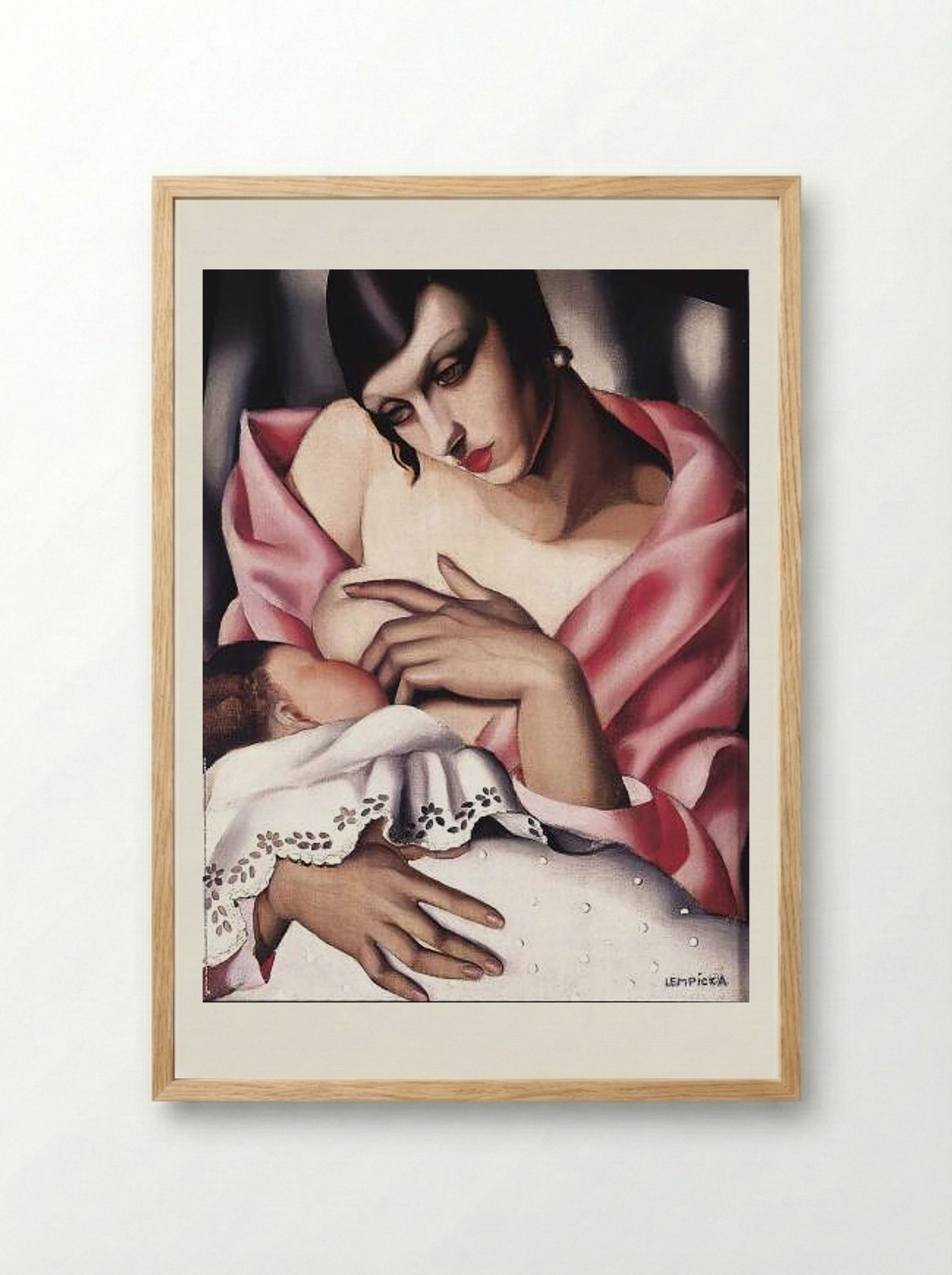 Maternity - Tamara de Lempicka - Framed Print Wood