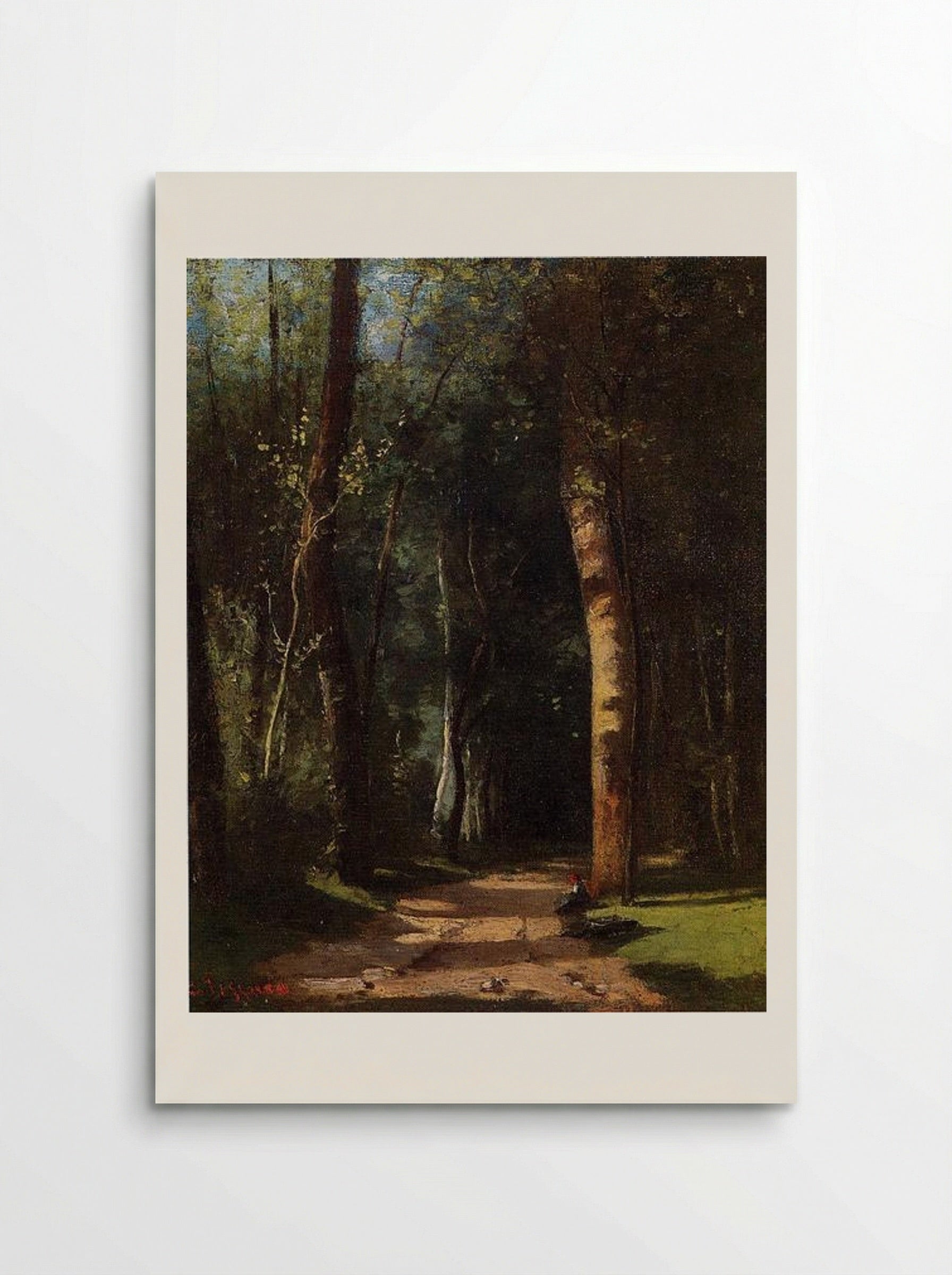 Path in the Woods at Pontoise - Camille Pissarro - Poster