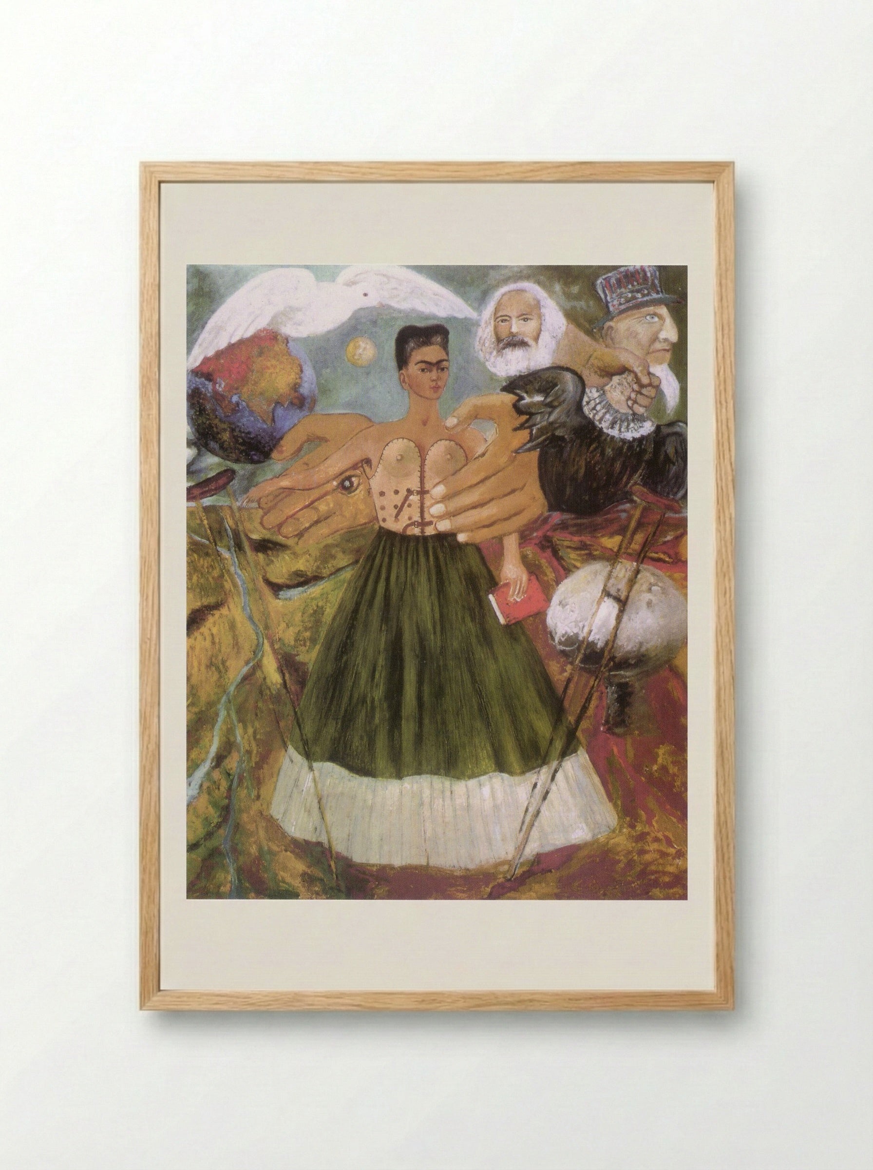 Marxism Will Give Health to the Sick - Frida Kahlo - Framed Print Wood