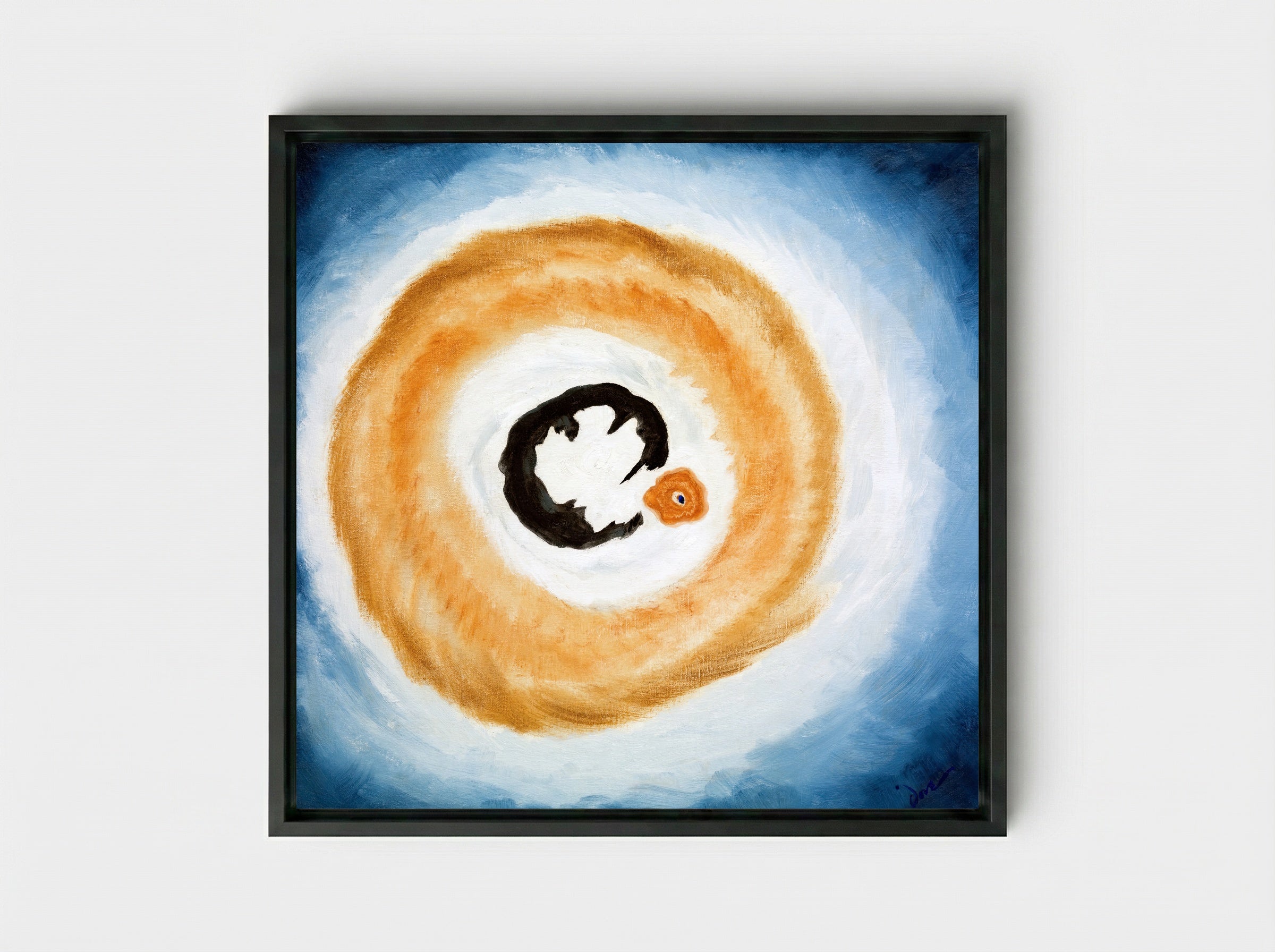 Dawn II - Arthur Dove - Framed Canvas Black