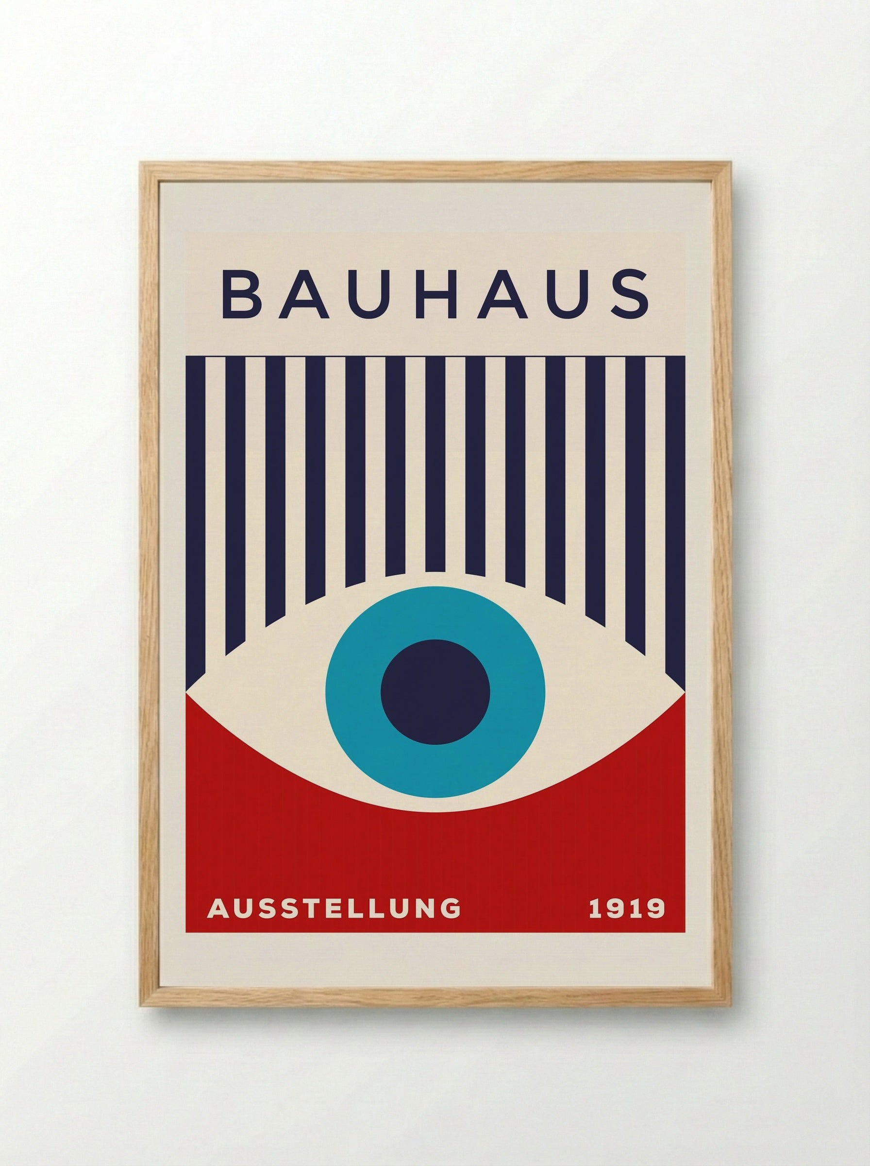Bauhaus Eye Exhibition Poster - Framed Print Wood