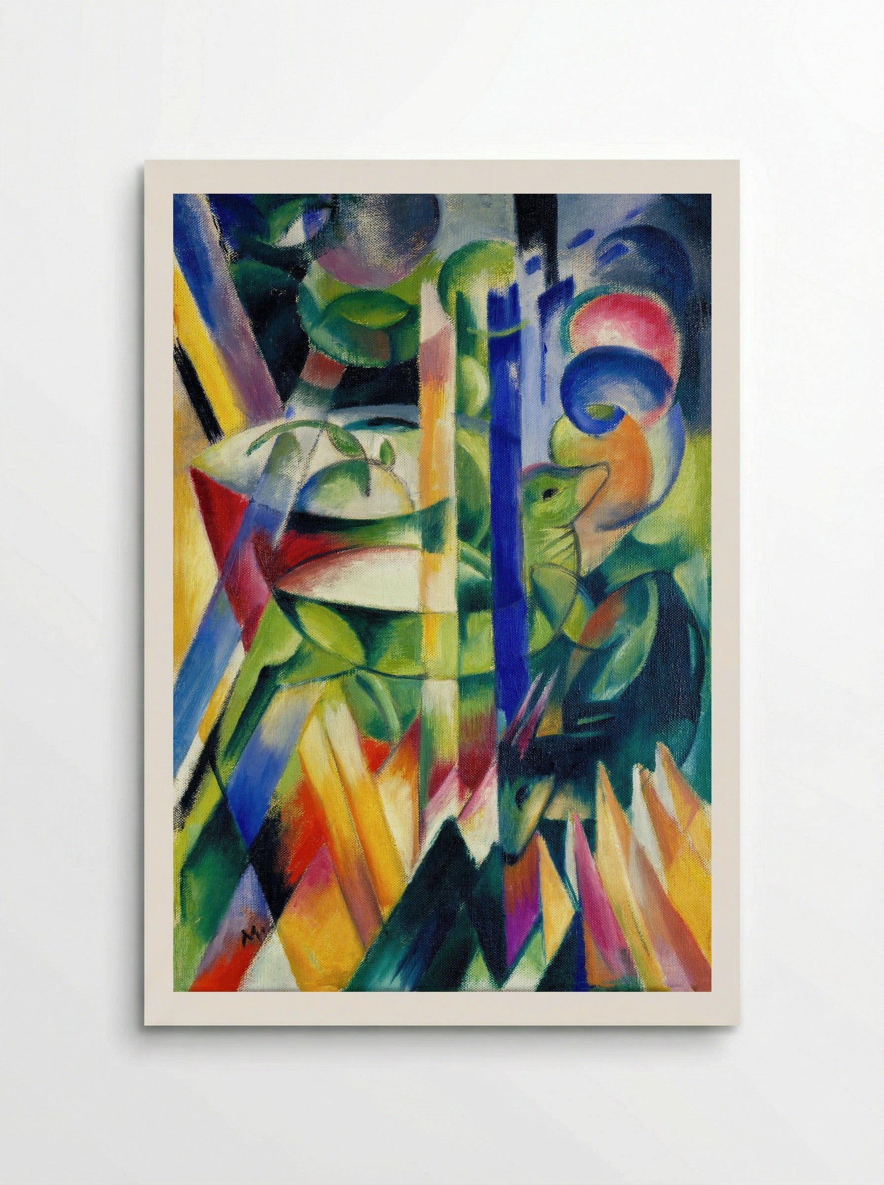The Little Mountain Goats - Franz Marc - Poster