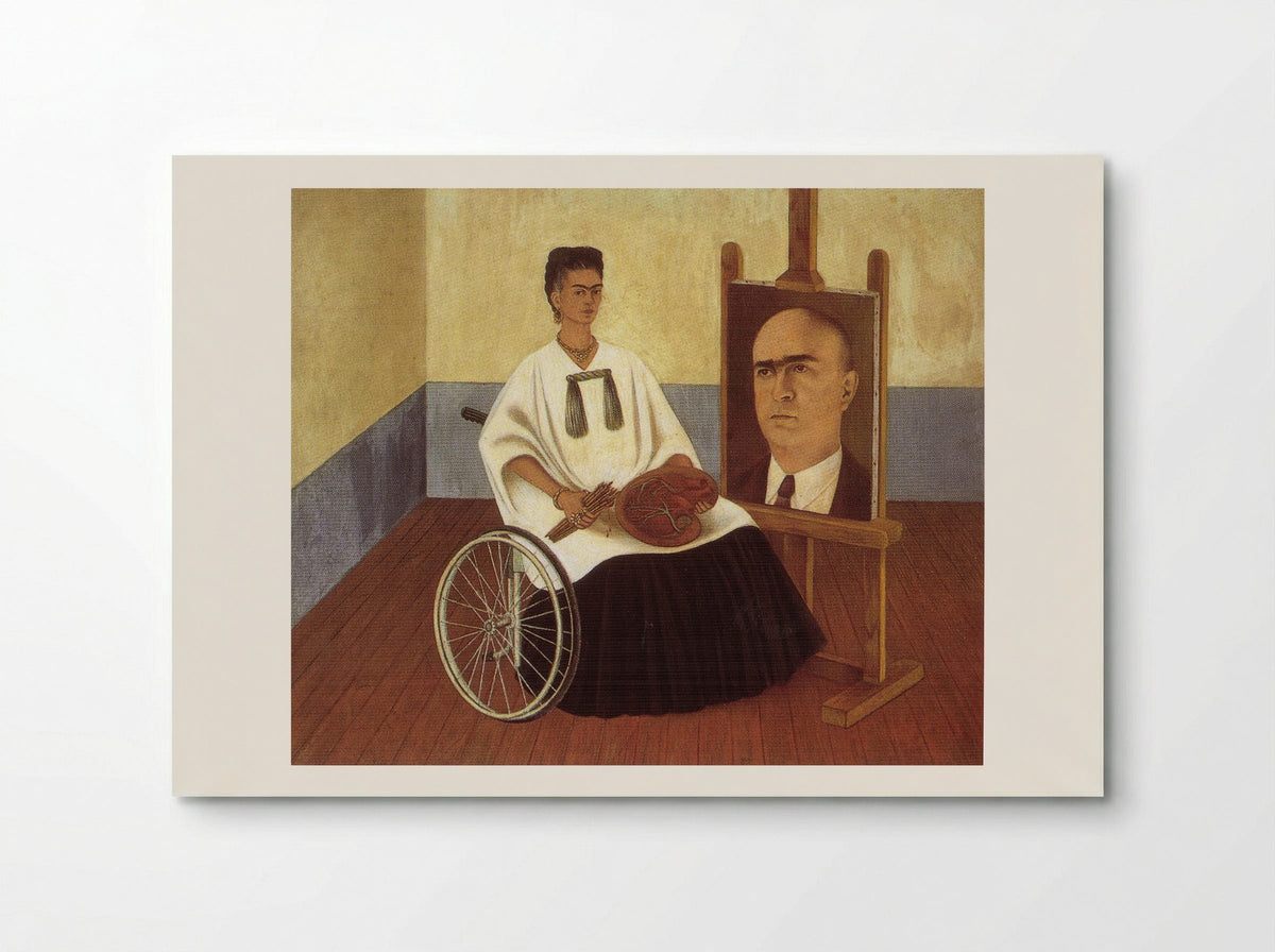 Self-Portrait with the Portrait of Doctor Farill - Frida Kahlo - Poster