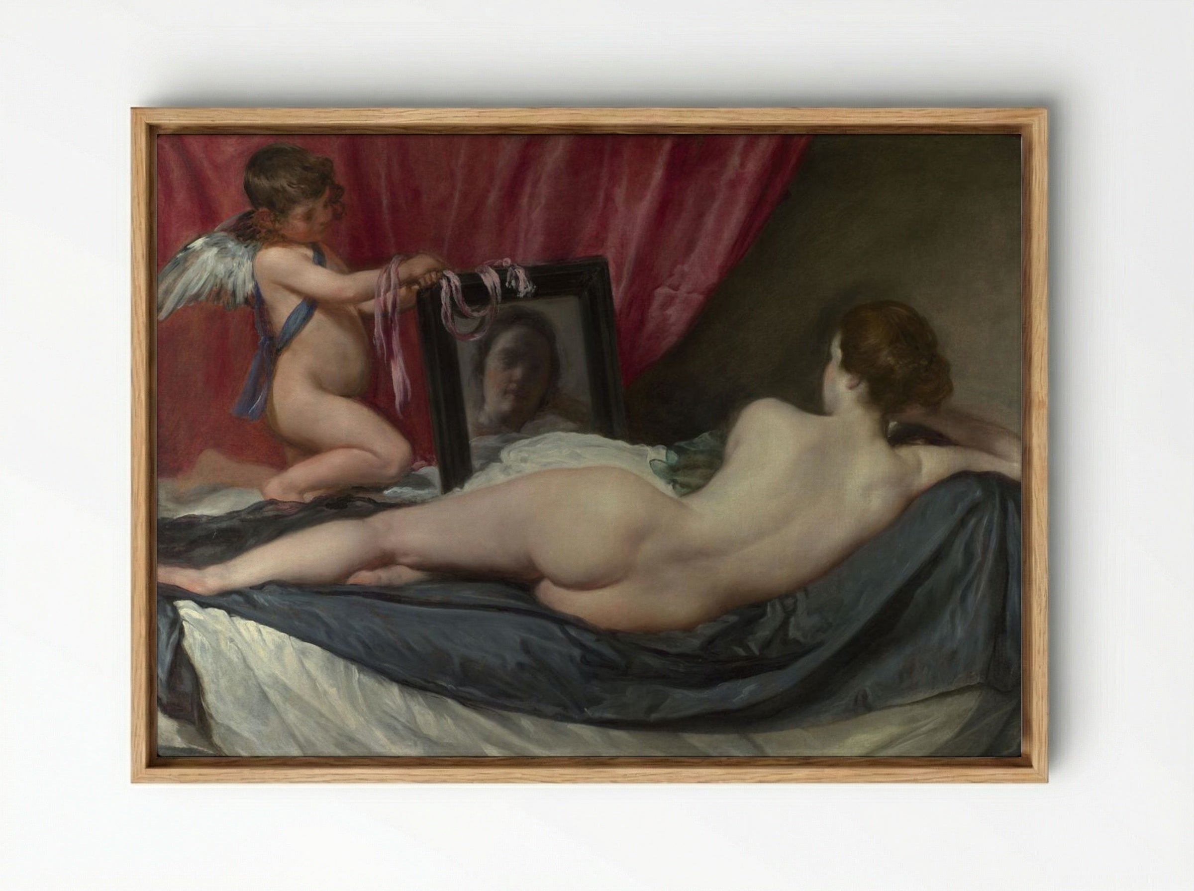 The Rokeby Venus - Diego Velázquez - Framed Canvas Wood