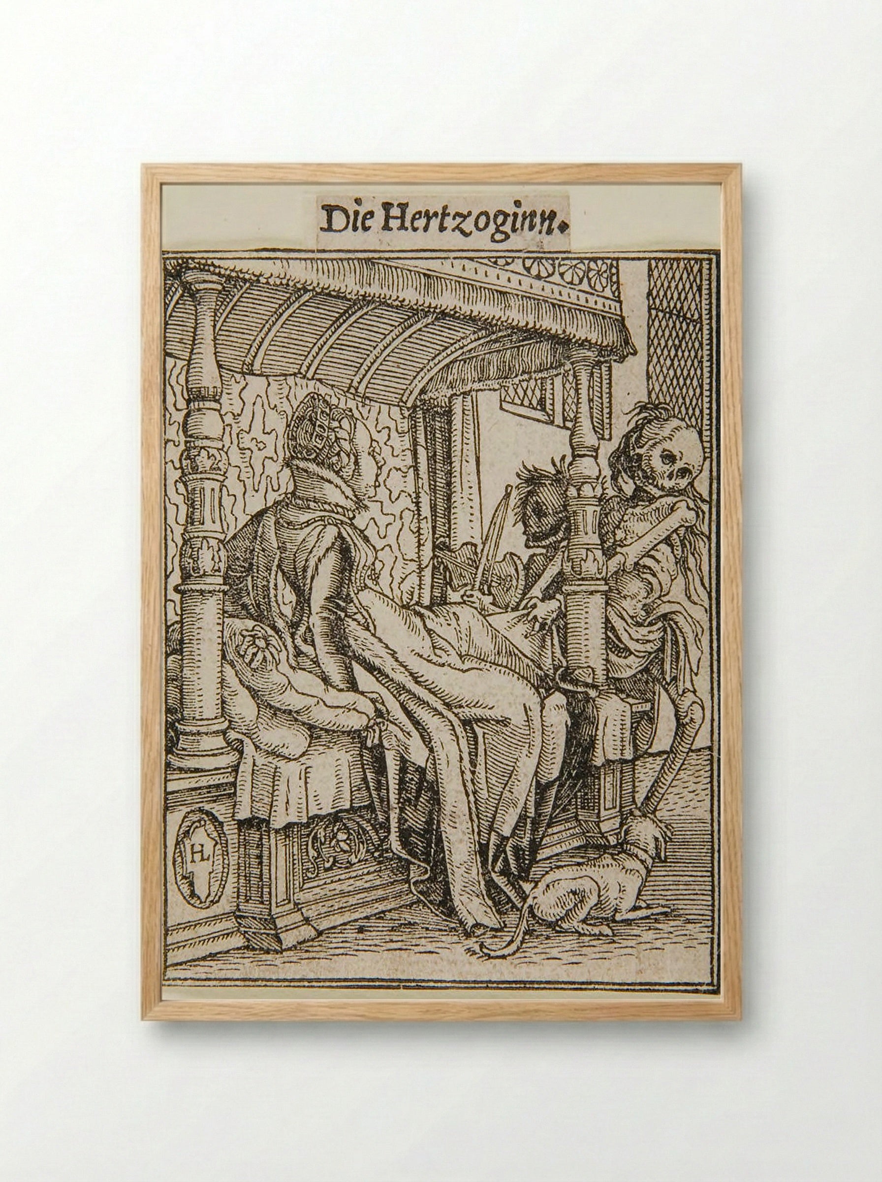 The Duchess - Hans Holbein the Younger - Framed Print Wood