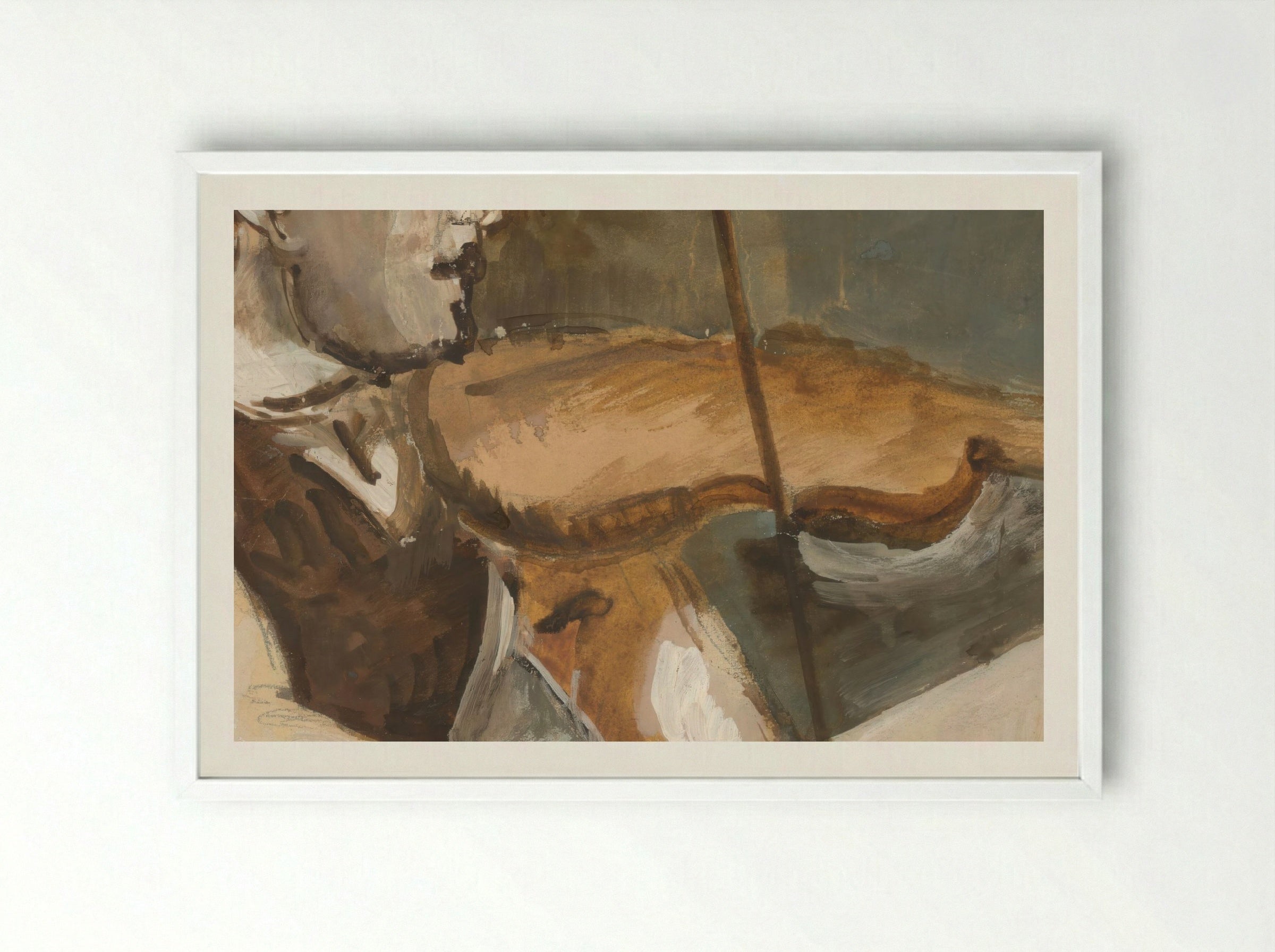 Gypsy Fiddler - Cyprian Majerník - Framed Print White