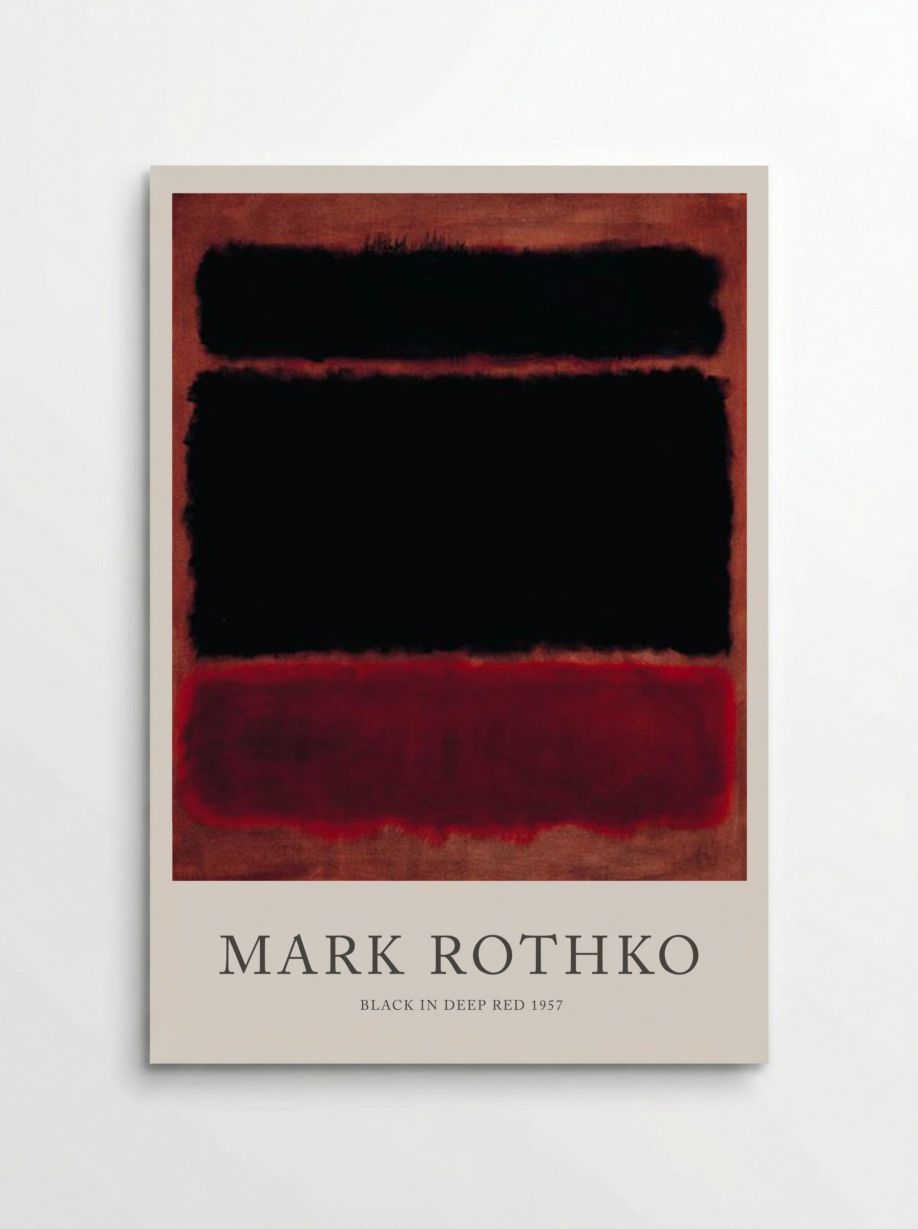 Black in Deep Red - Mark Rothko - Poster