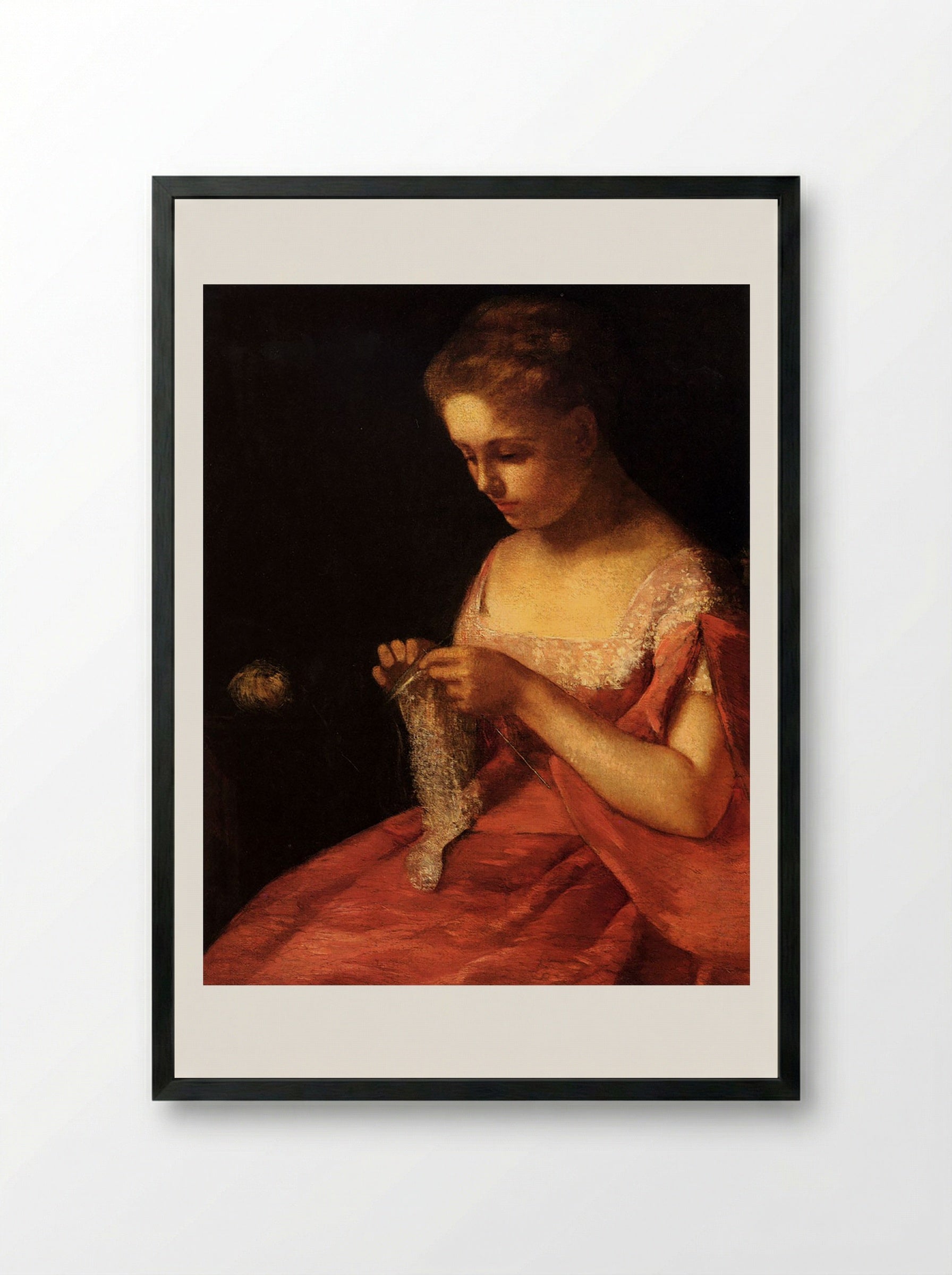 The Young Bride - Mary Cassatt - Framed Print Black