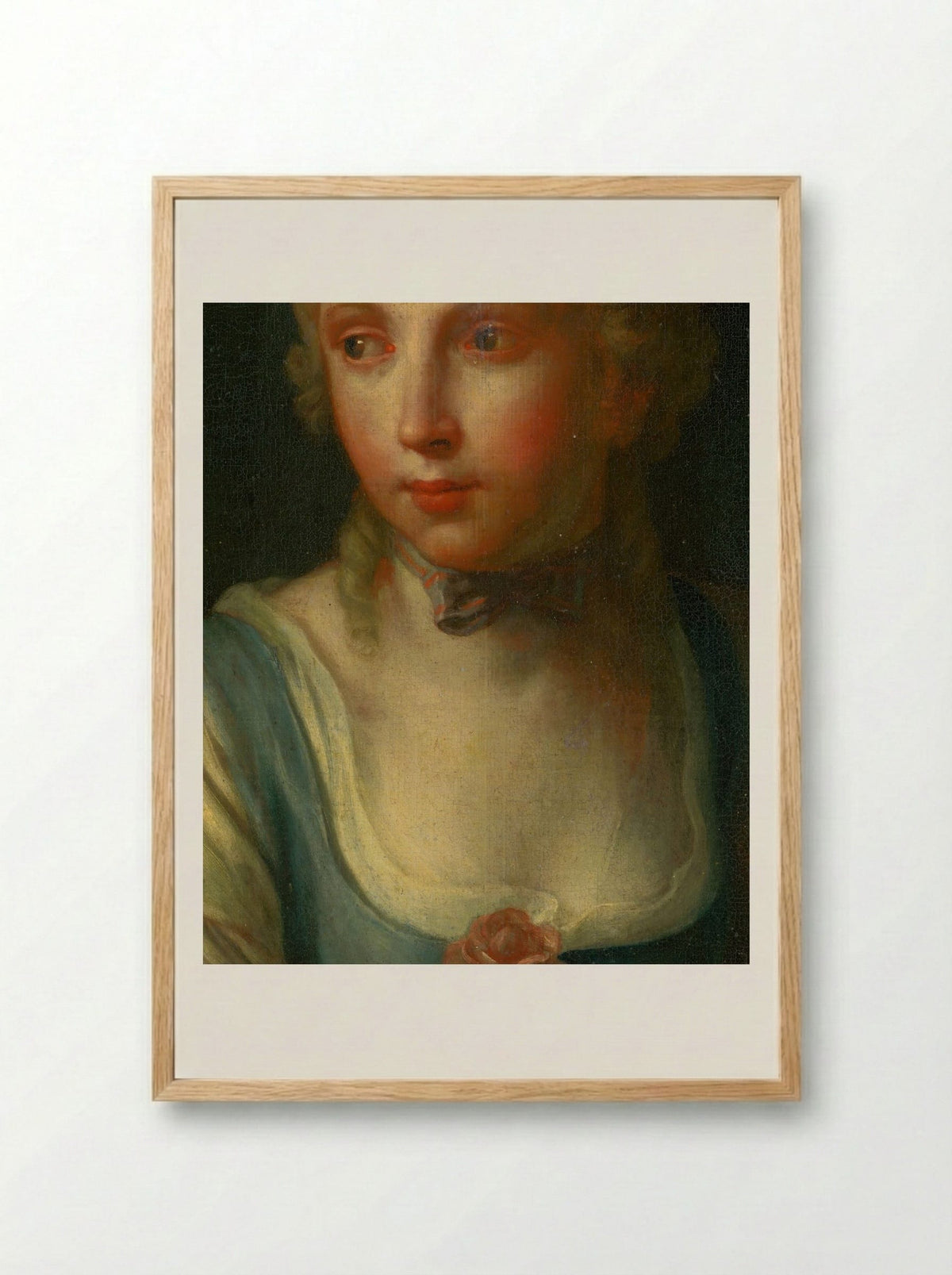 Portrait of a Girl - Berthe Morisot - Framed Print Wood