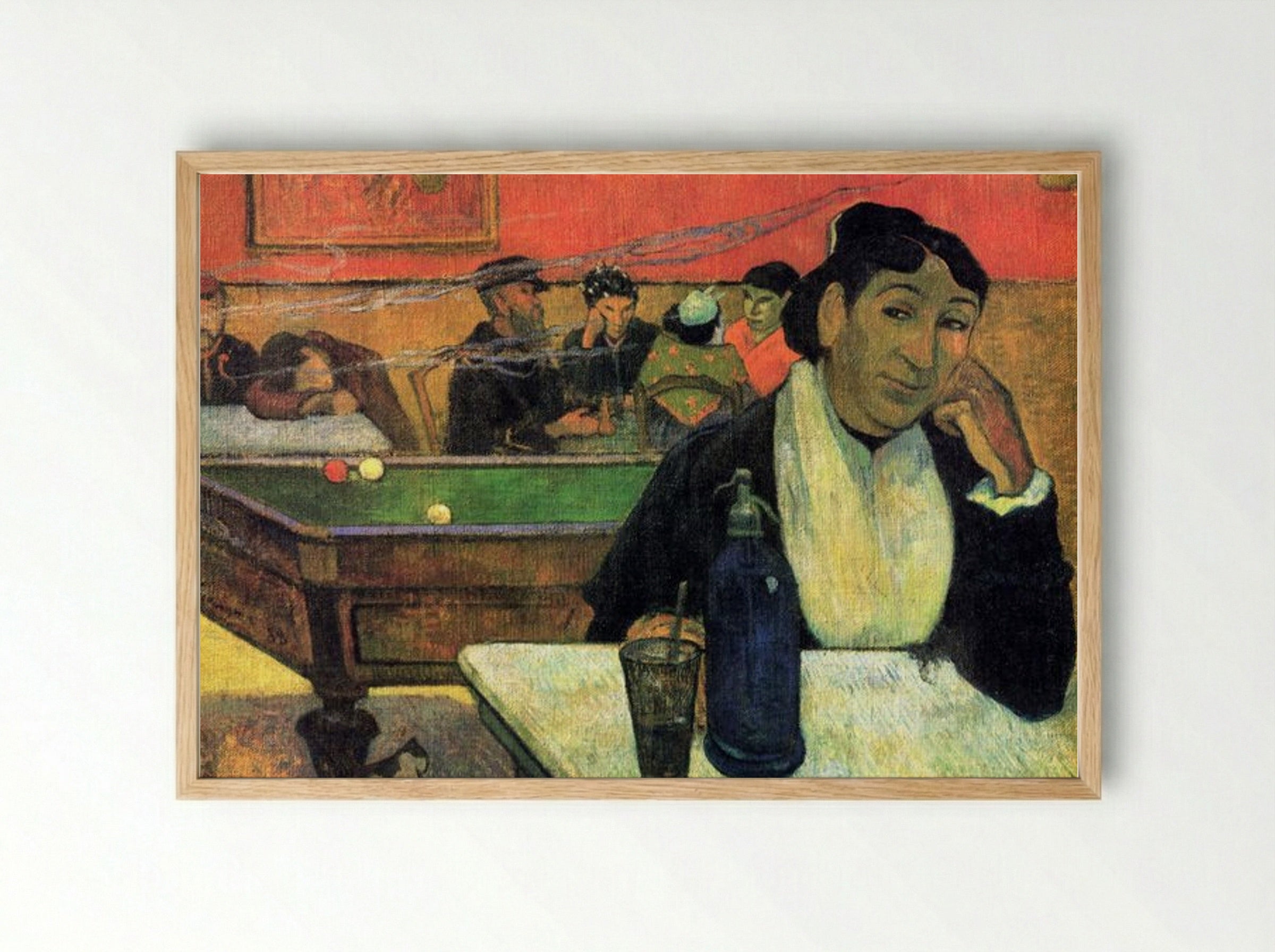 Night Café at Arles - Paul Gauguin - Framed Print Wood