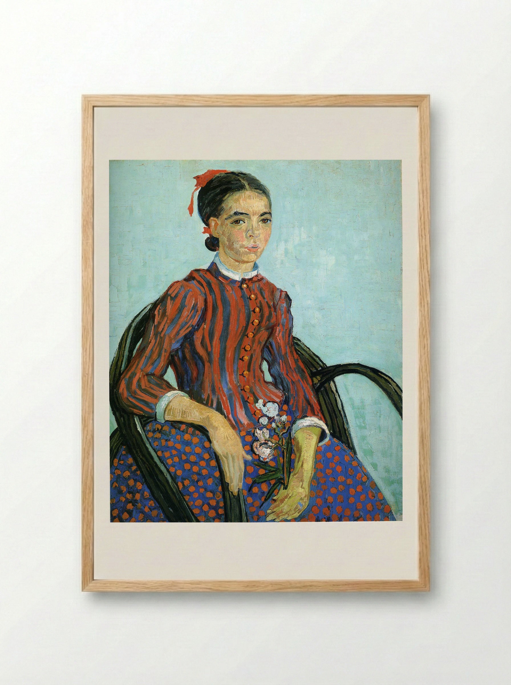 La Mousmé - Vincent van Gogh - Framed Print Wood