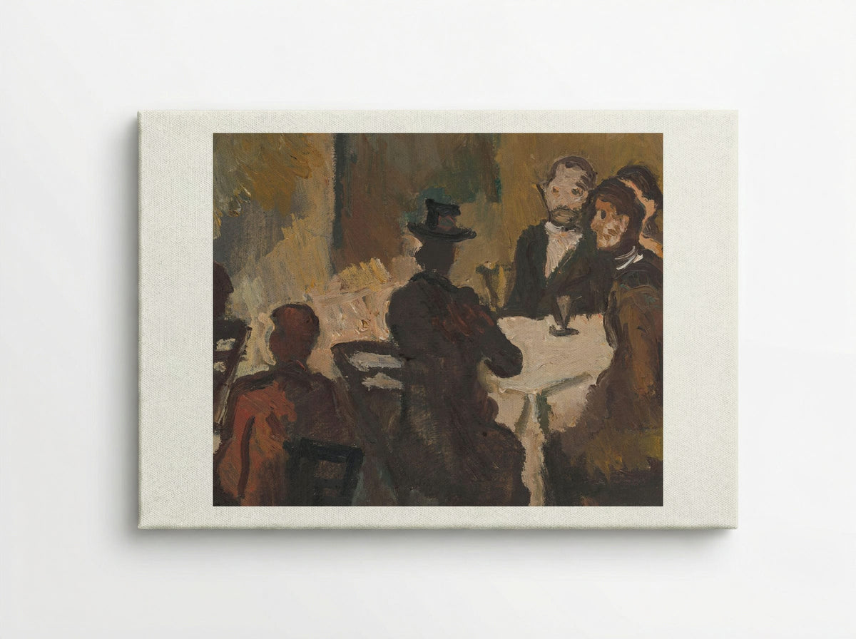 Company in a Coffee Shop - Cyprián Majerník - Canvas