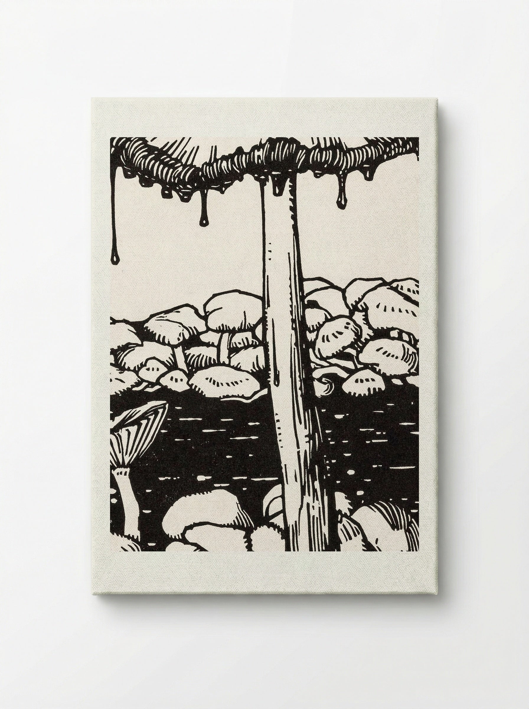 Dripping Mushroom - Julie de Graag - Canvas
