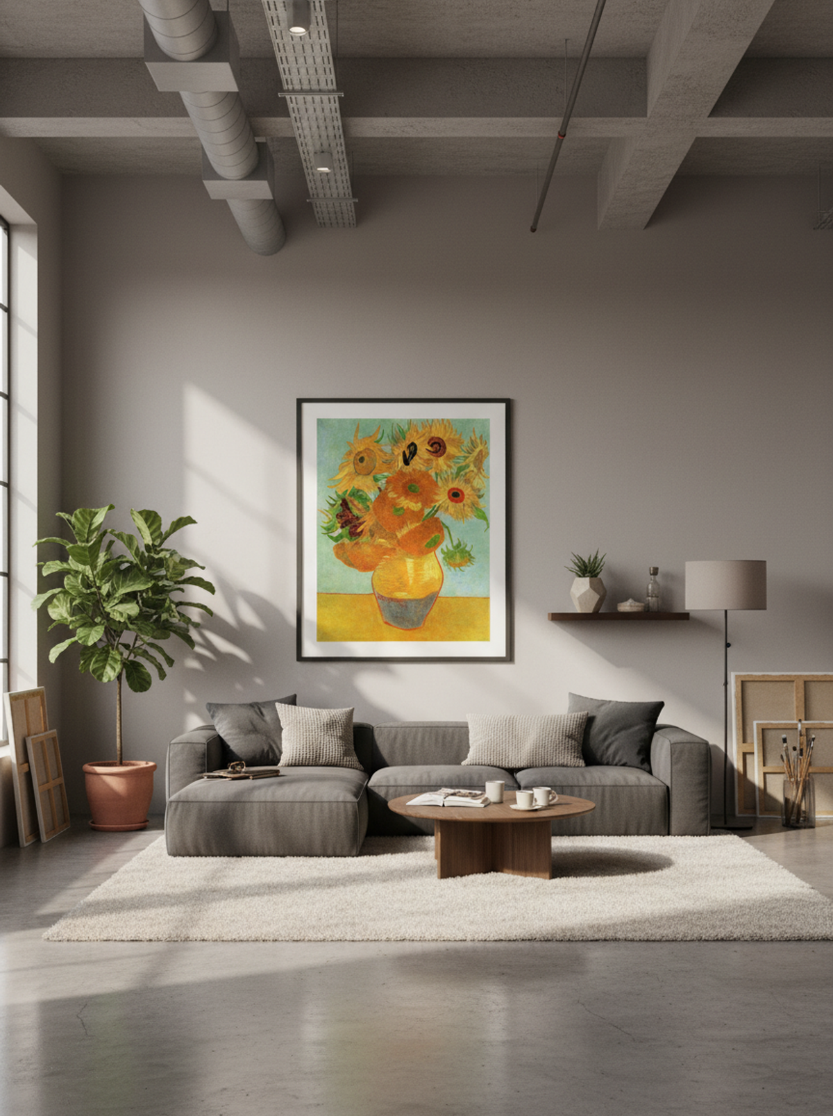 Still Life: Vase with Twelve Sunflowers - Vincent van Gogh - Lifestyle