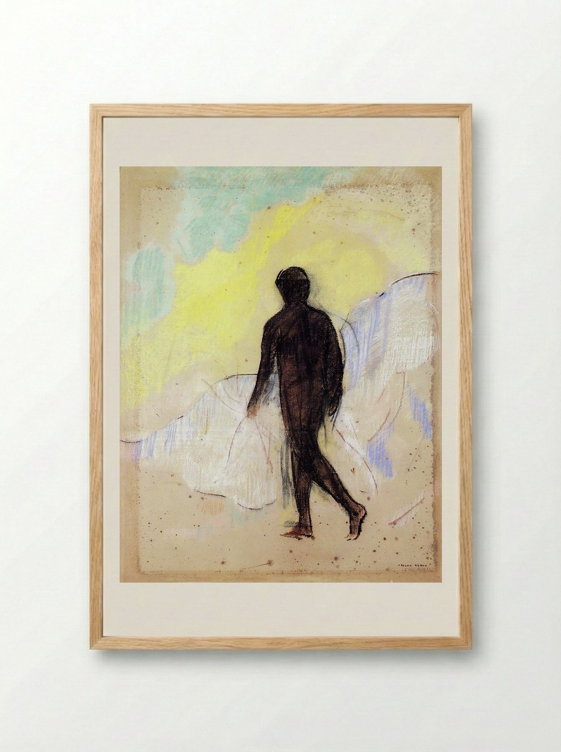 The Man - Odilon Redon - Framed Print Wood