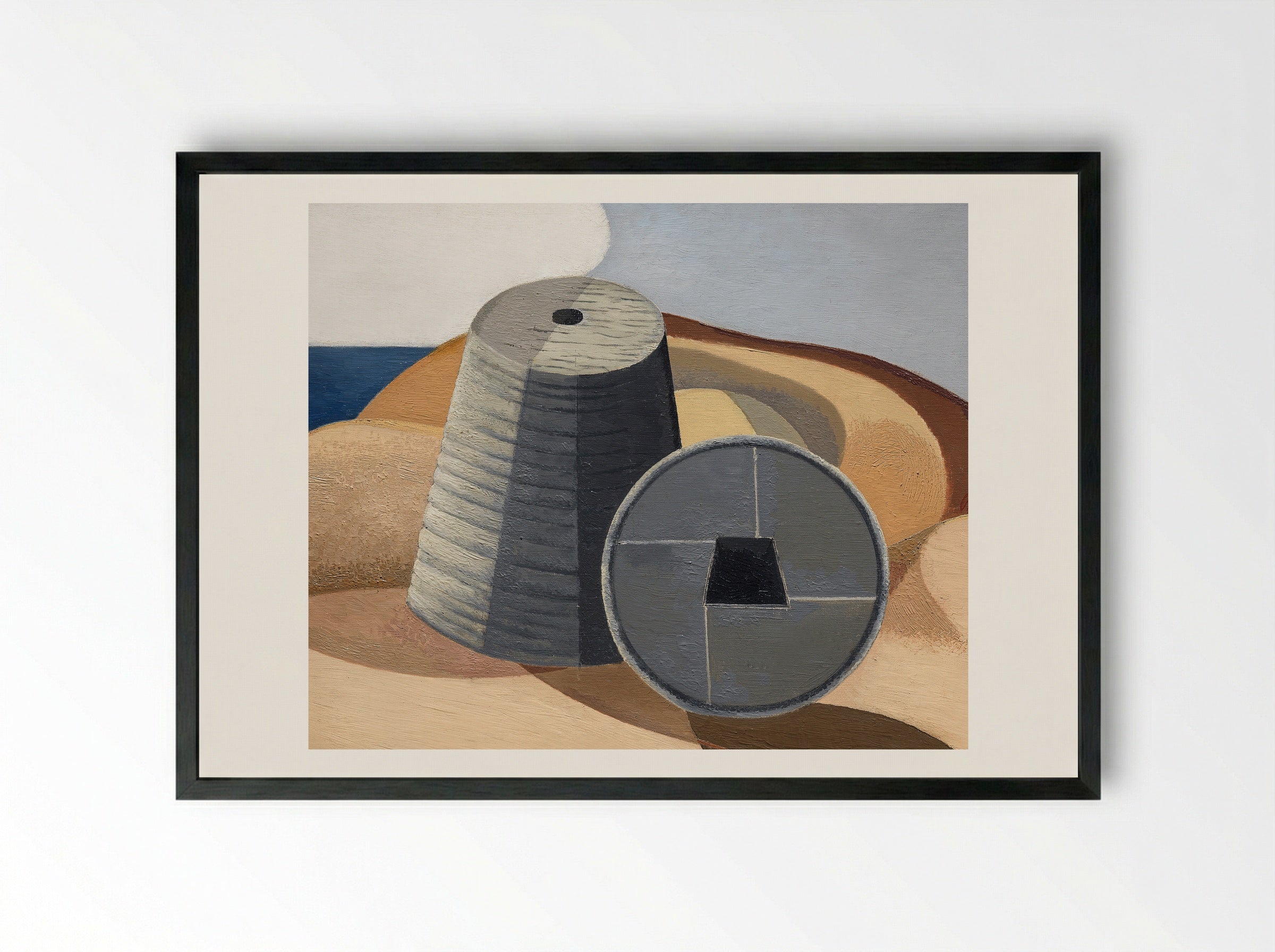 Mineral Objects - Paul Nash - Framed Print Black