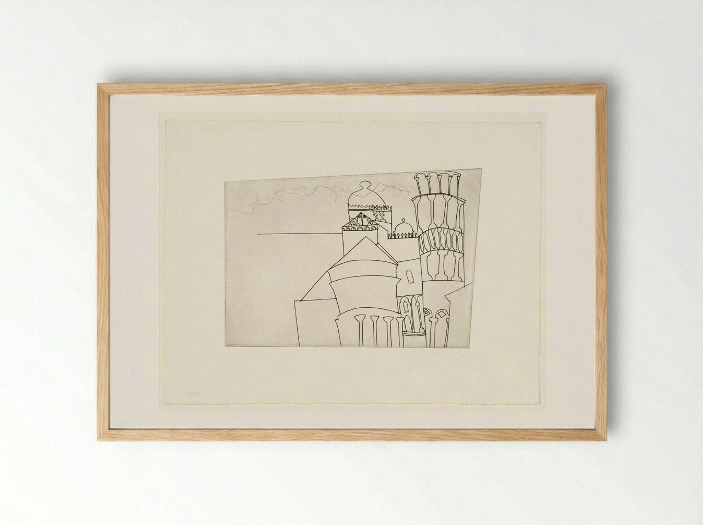 Pisa as intended - Ben Nicholson - Framed Print Wood