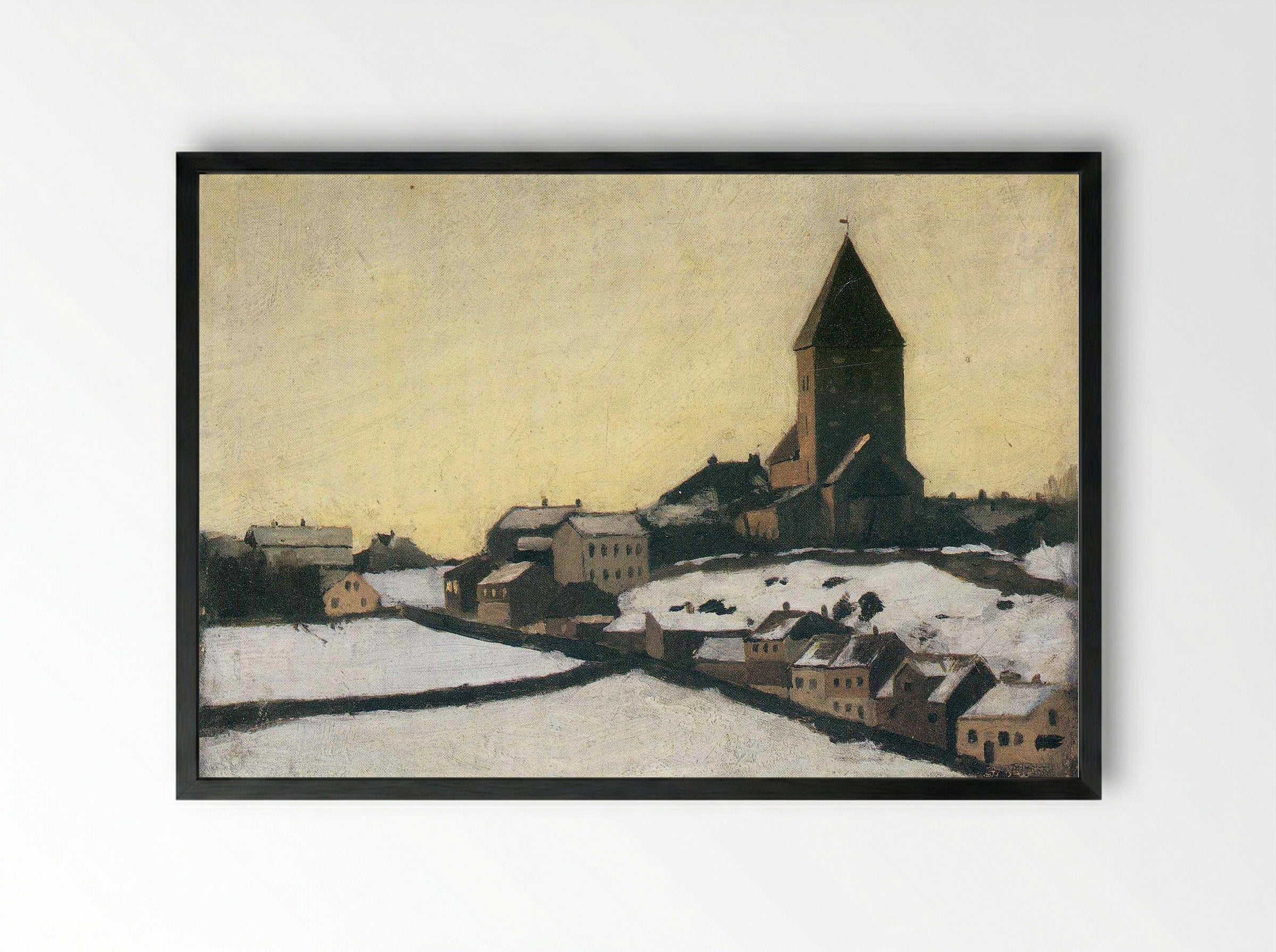 Old Aker Church - Lars Jorde - Framed Print Black