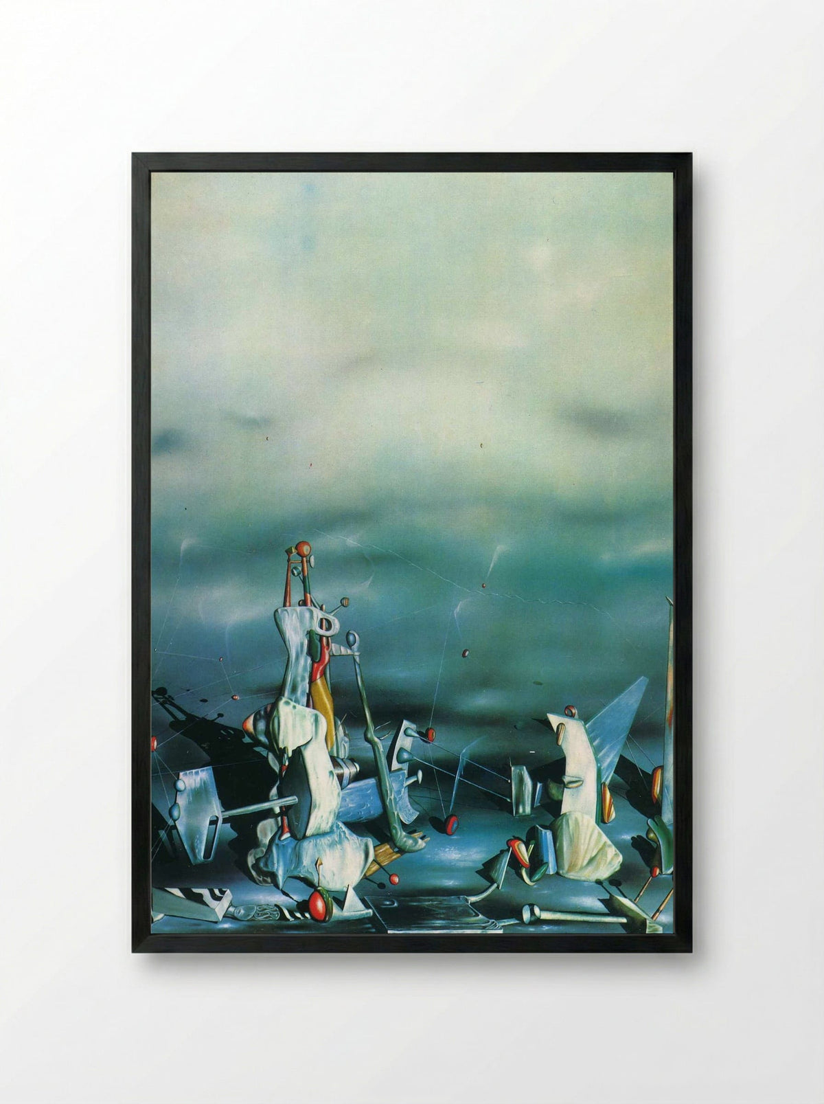The Palace of Window Rocks - Yves Tanguy - Framed Print Black