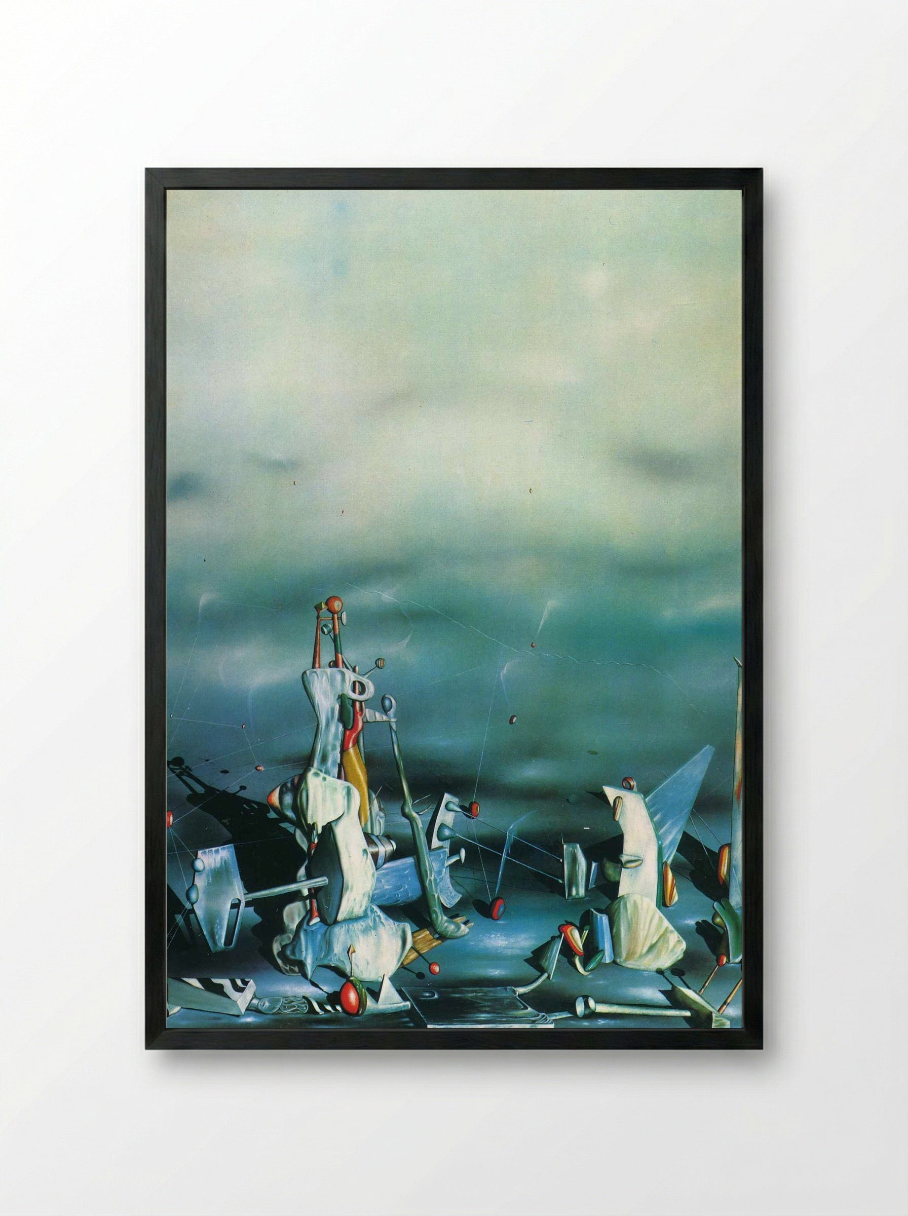 The Palace of Window Rocks - Yves Tanguy - Framed Print Black